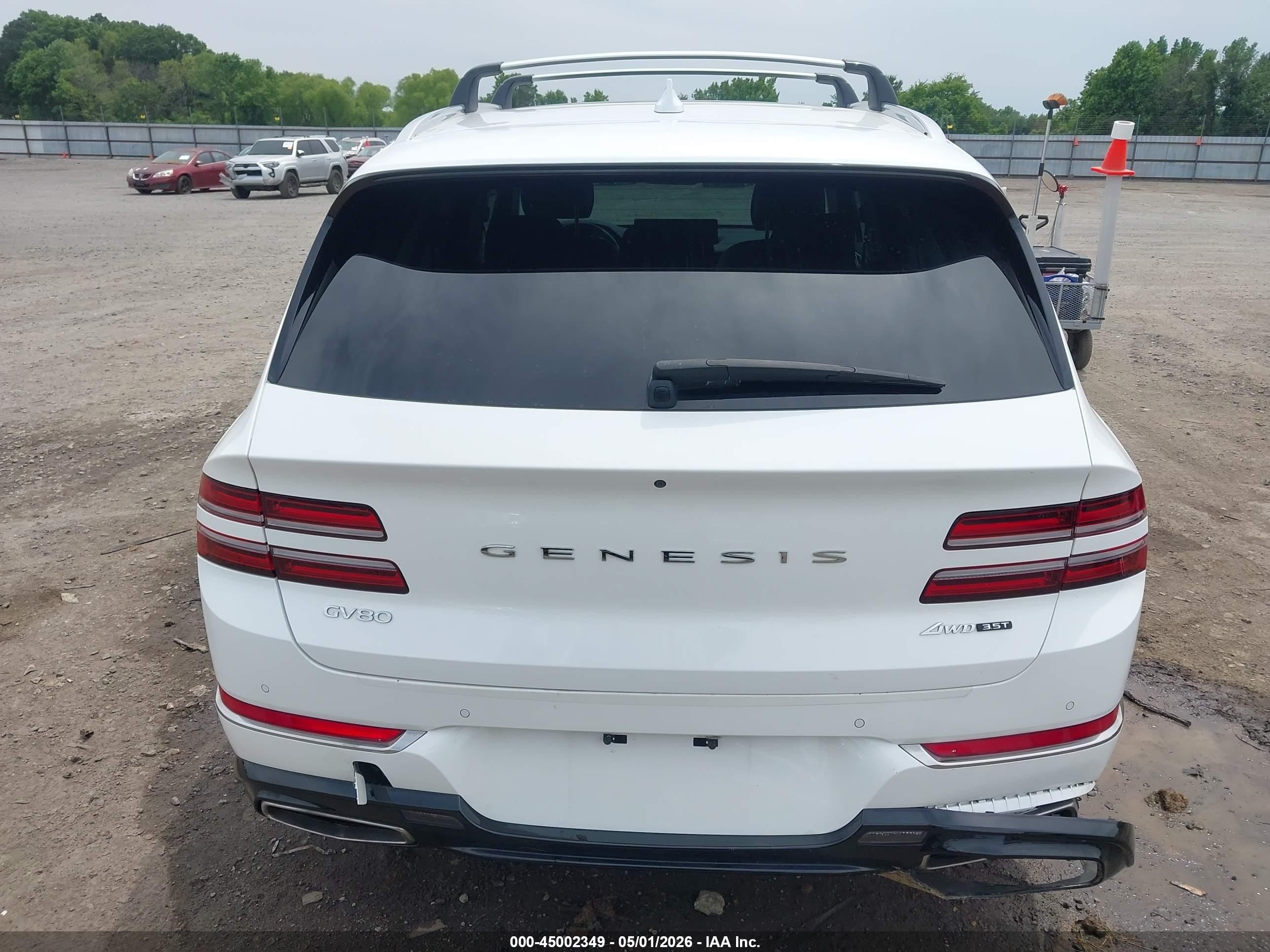 2022 Genesis Gv80 3.5t Awd White vin: KMUHCESC0NU101230