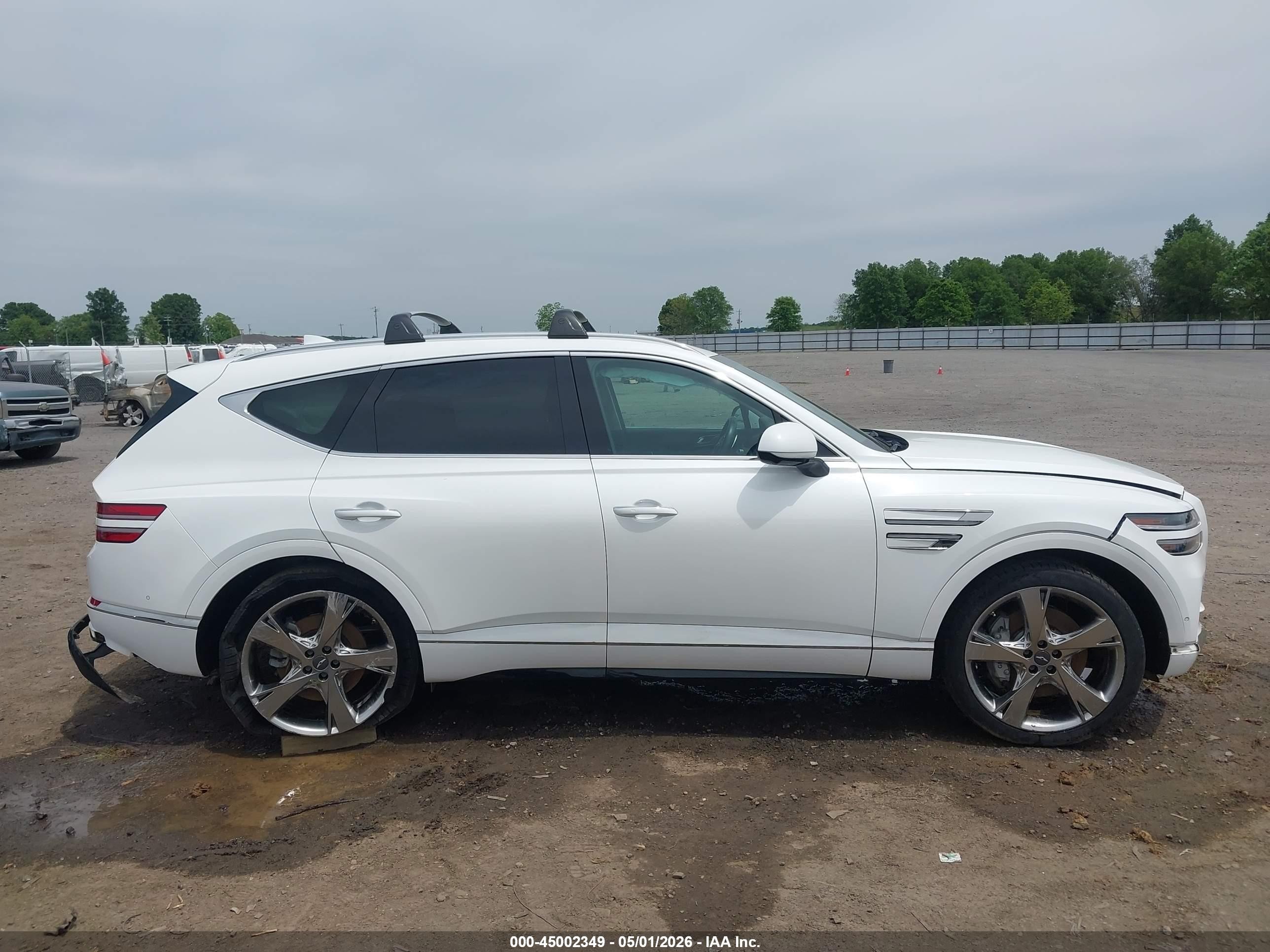 2022 Genesis Gv80 3.5t Awd White vin: KMUHCESC0NU101230