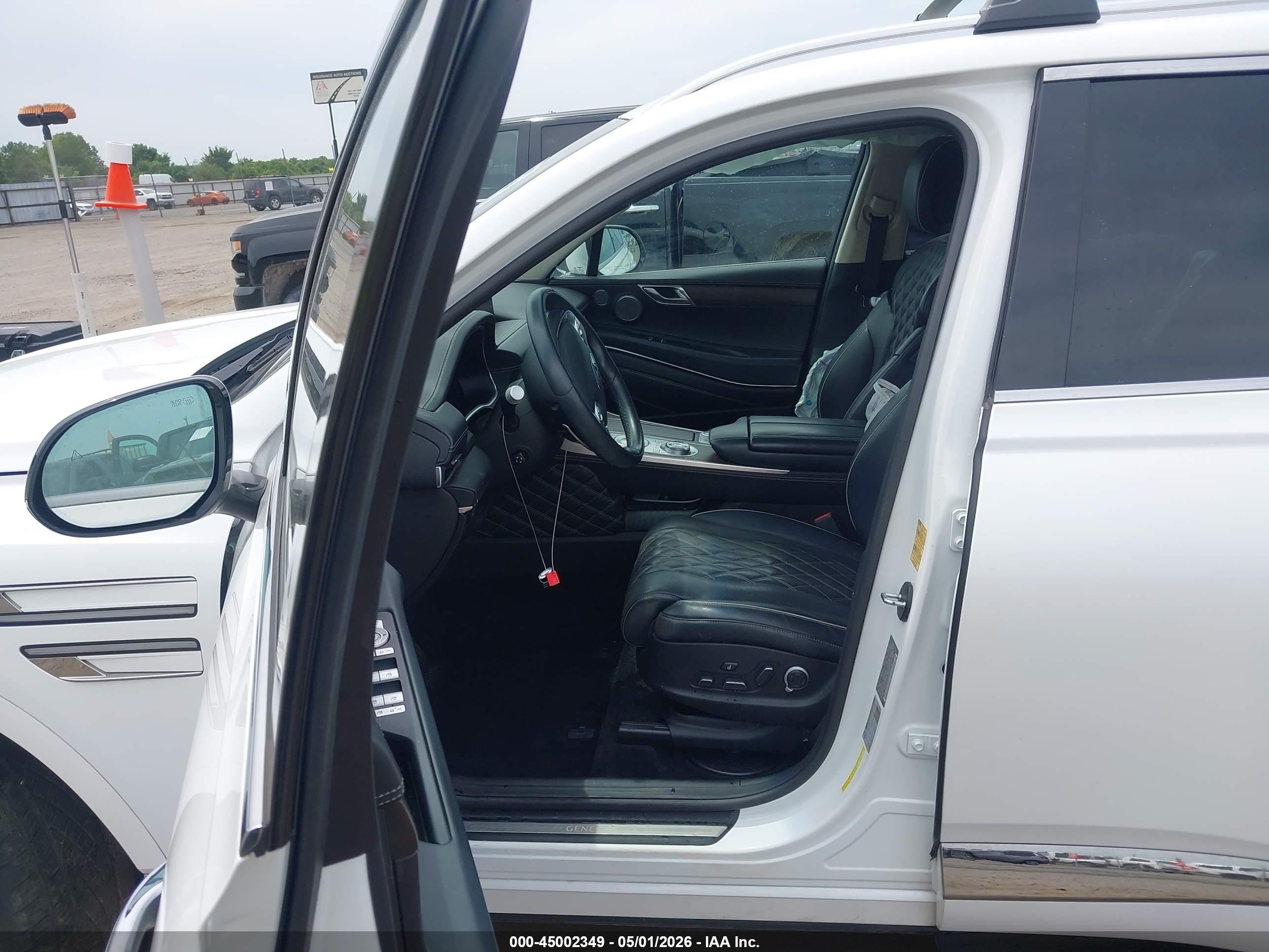 2022 Genesis Gv80 3.5t Awd White vin: KMUHCESC0NU101230