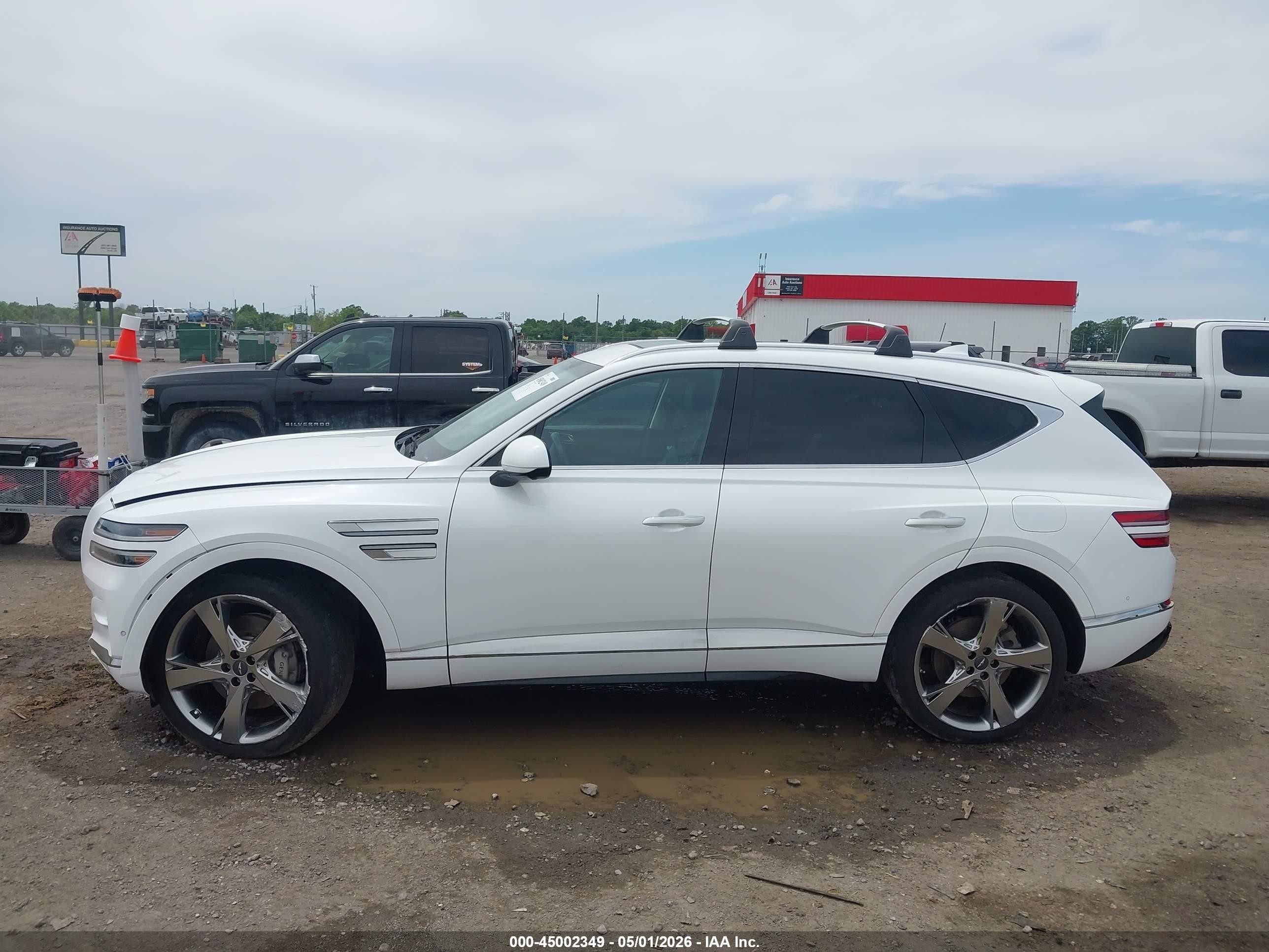 2022 Genesis Gv80 3.5t Awd White vin: KMUHCESC0NU101230