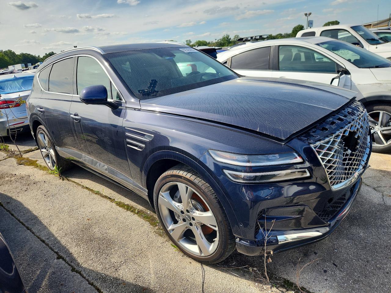 2024 Genesis Gv80 3.5t Blue vin: KMUHCESC2RU150712