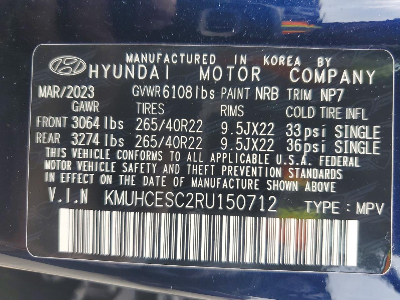 2024 Genesis Gv80 3.5t Blue vin: KMUHCESC2RU150712
