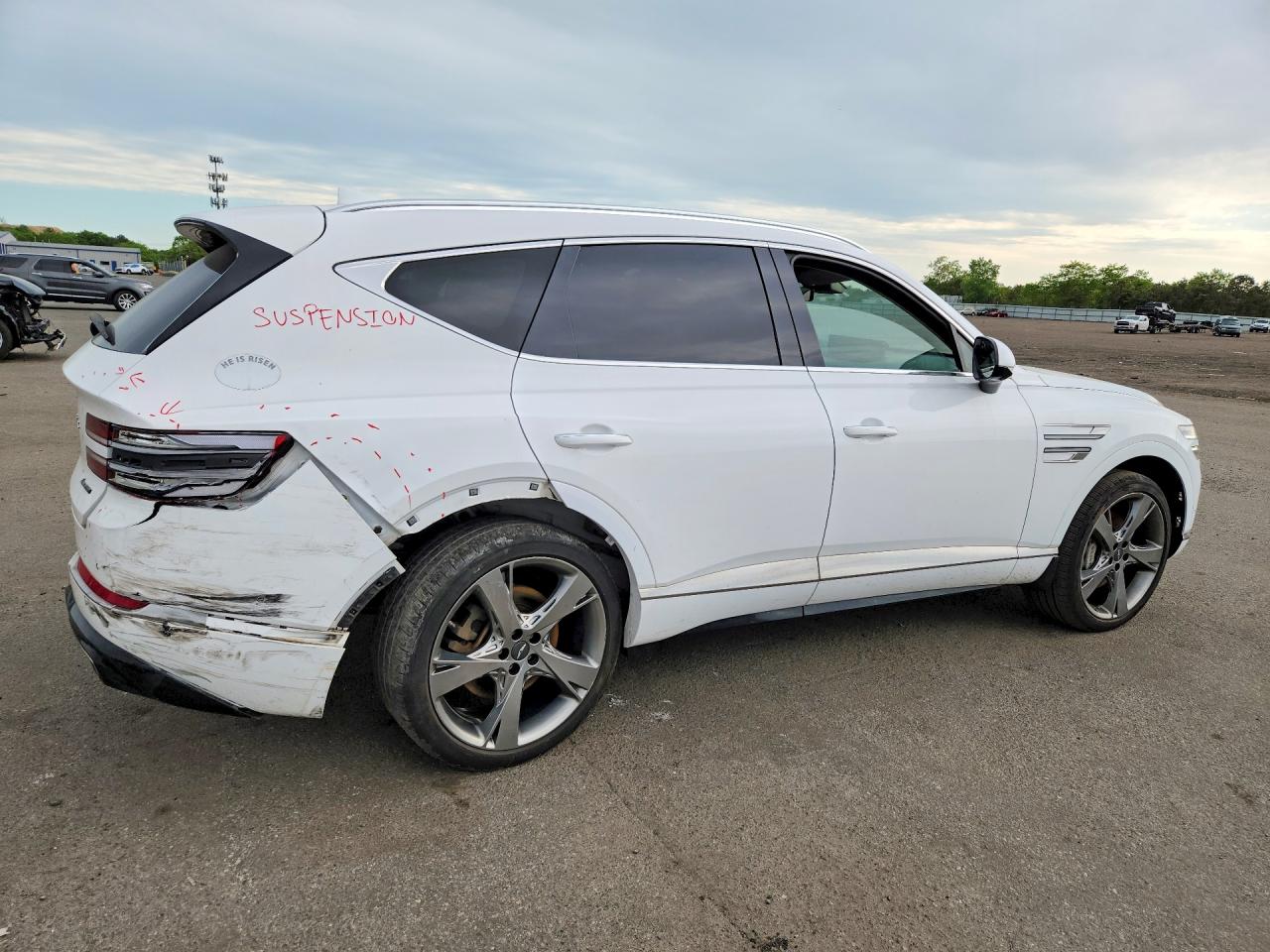 2022 Genesis Gv80 3.5t White vin: KMUHCESC3NU082317