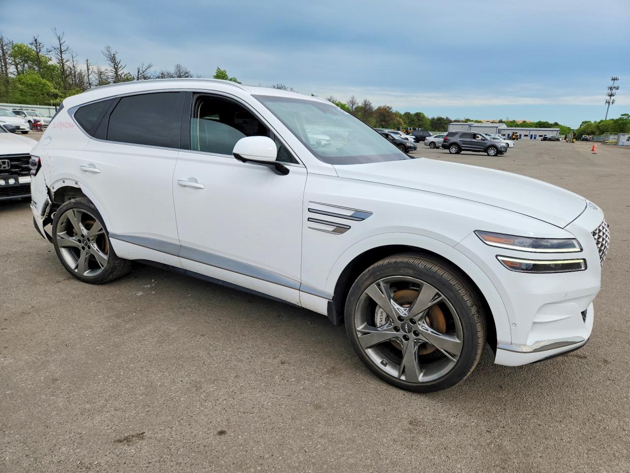 2022 Genesis Gv80 3.5t White vin: KMUHCESC3NU082317