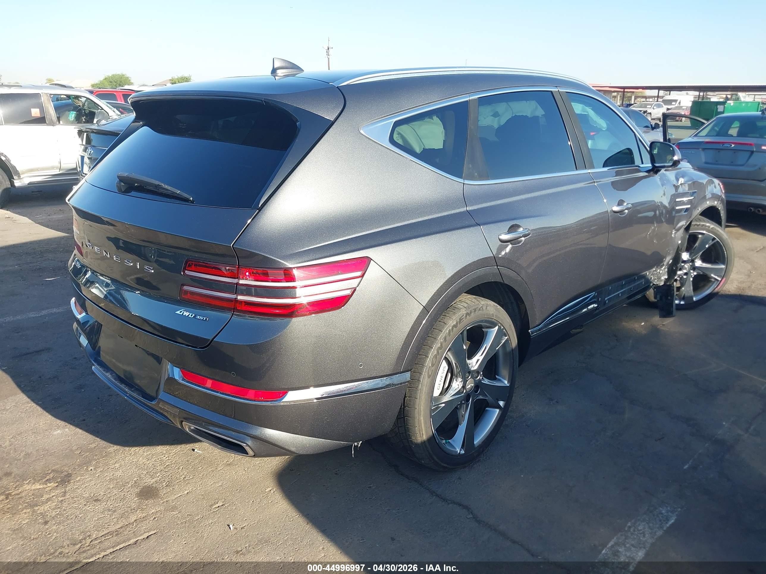 2023 Genesis Gv80 3.5t Awd Gray vin: KMUHCESC4PU113948