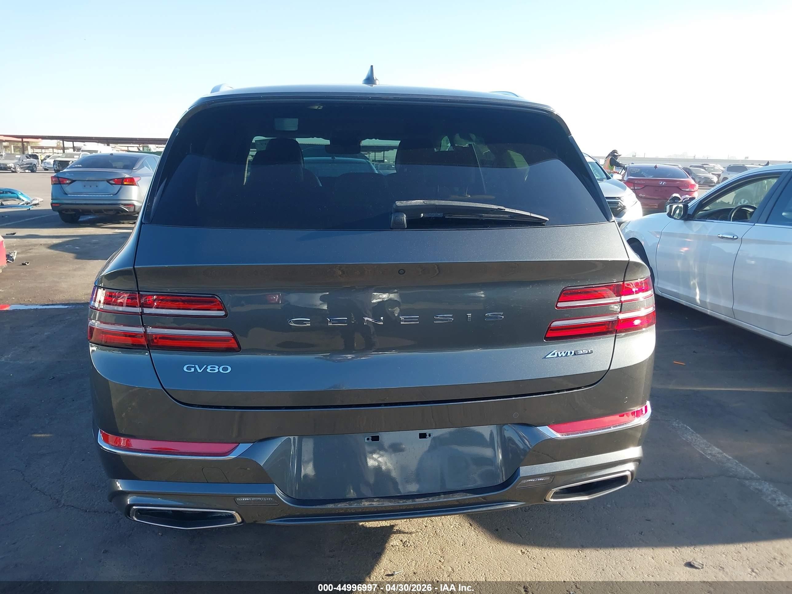 2023 Genesis Gv80 3.5t Awd Gray vin: KMUHCESC4PU113948