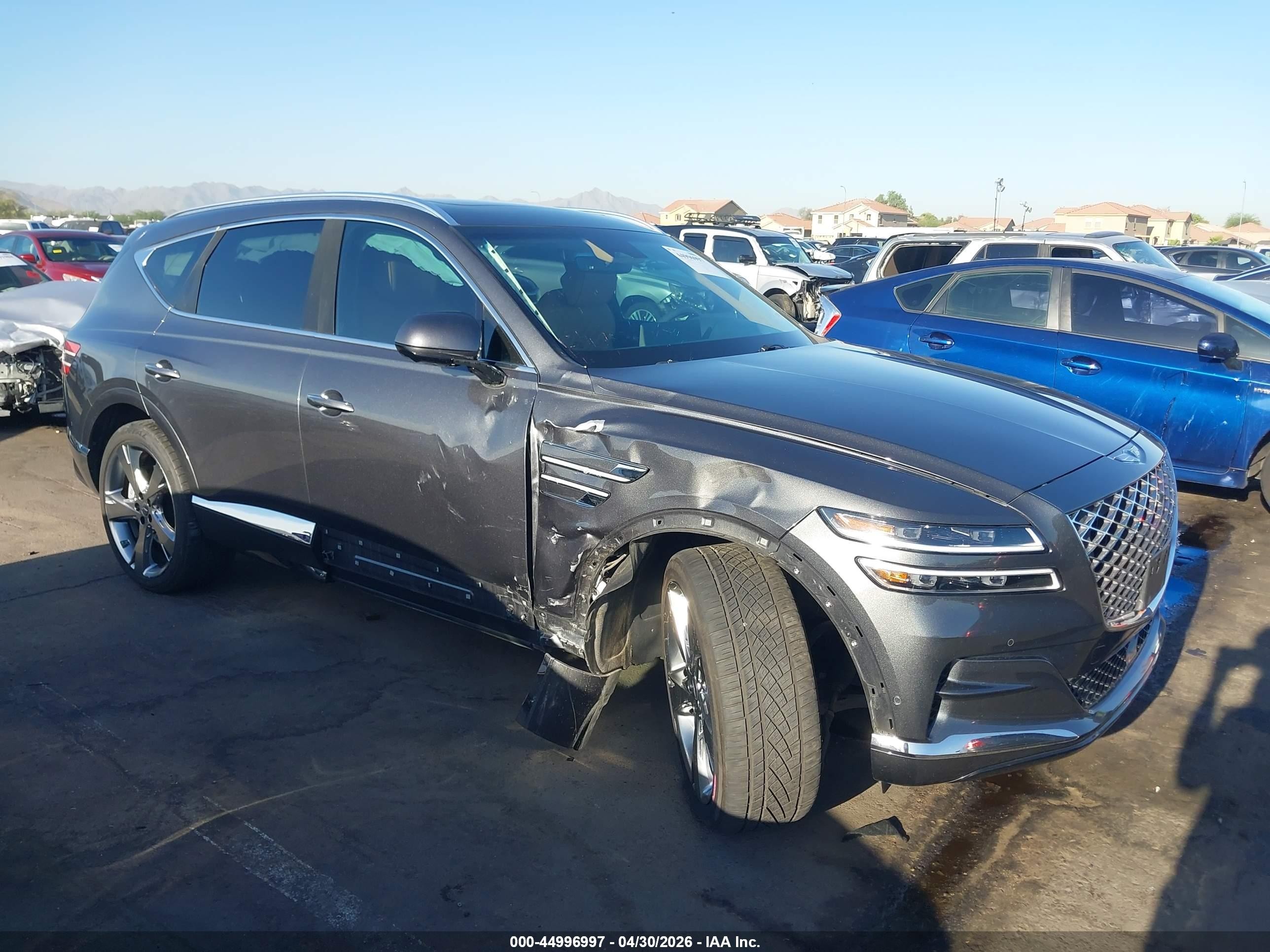 2023 Genesis Gv80 3.5t Awd Gray vin: KMUHCESC4PU113948