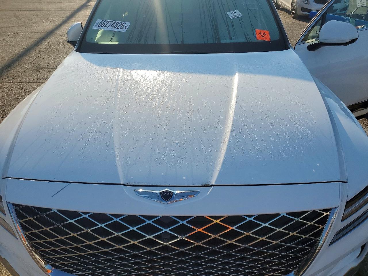 2021 Genesis Gv80 3.5t Advanced+ White vin: KMUHCESC7MU064563