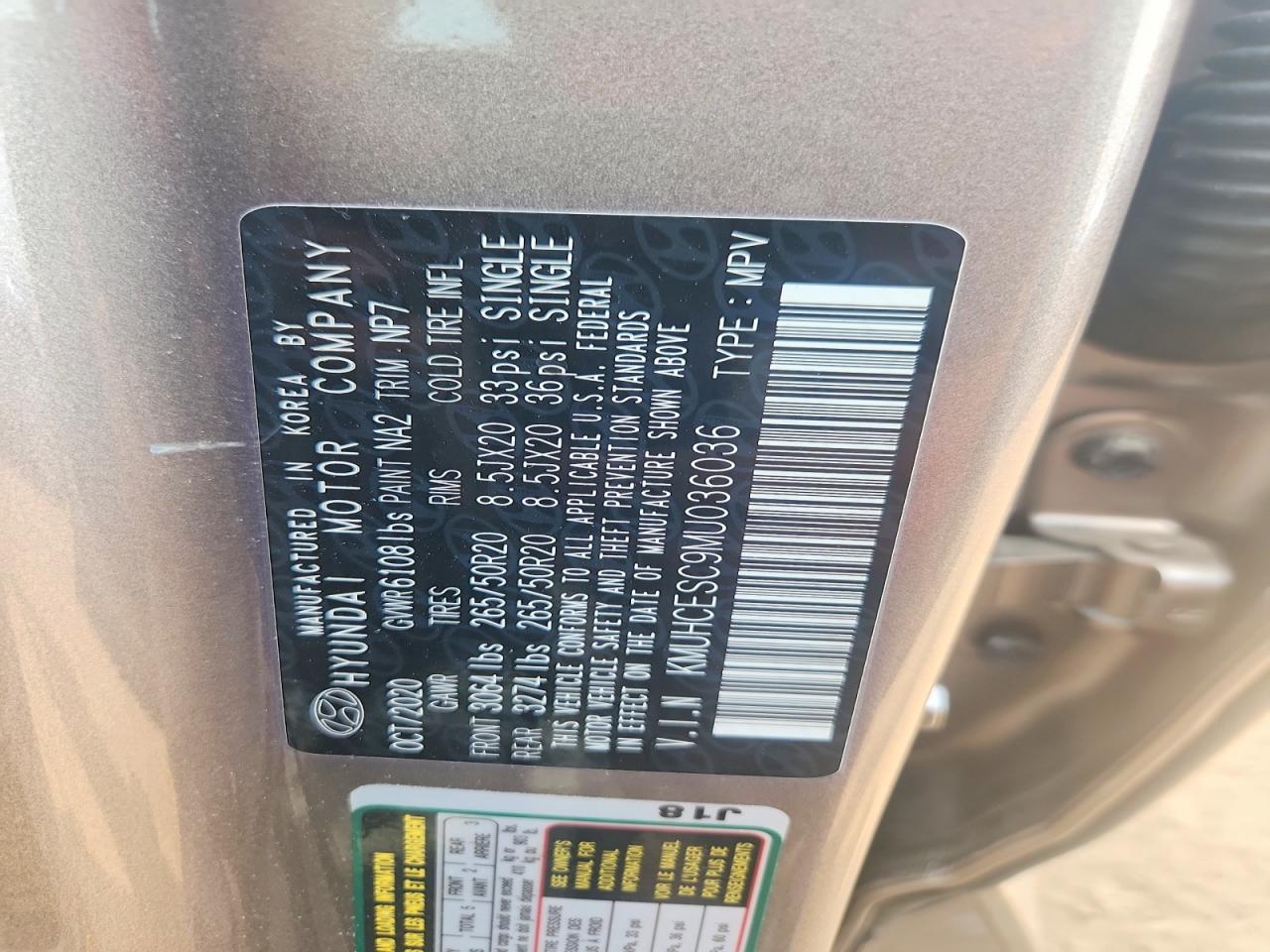 2021 Genesis Gv80 3.5t Gold vin: KMUHCESC9MU036036
