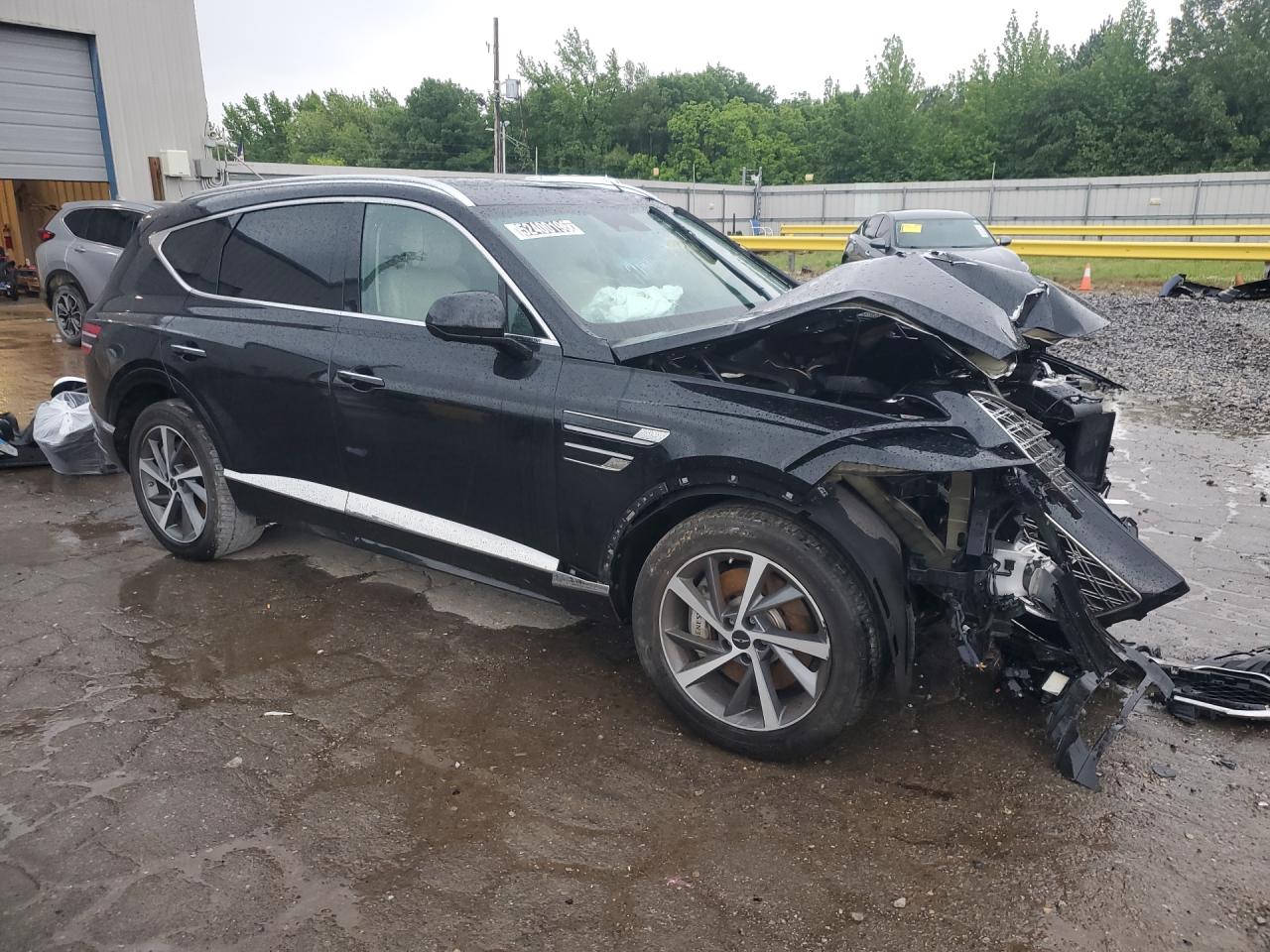 2025 Genesis Gv80 Advanced Black vin: KMUHDESC5SU219685 Damage: Hood, Severe Damage, Replacement Required