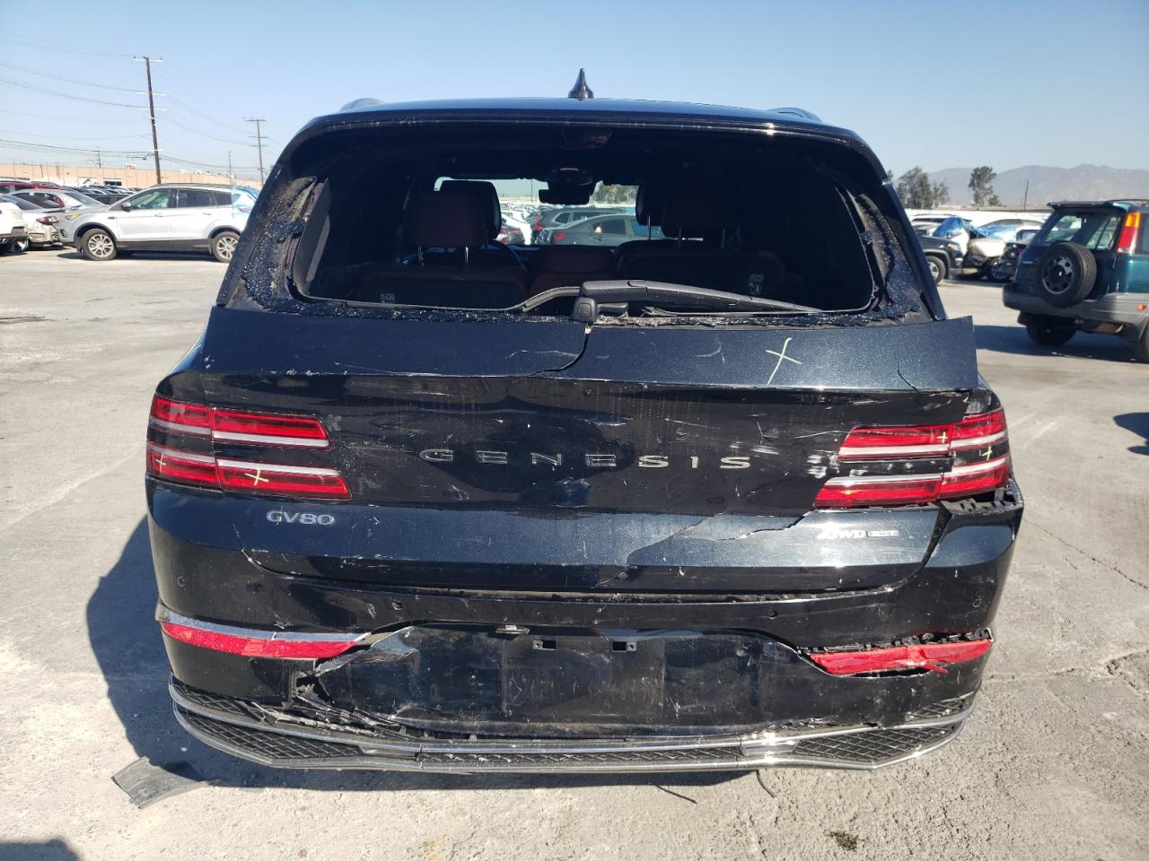 2025 Genesis Gv80 Prestige Черный vin: KMUHEESC3SU238815
