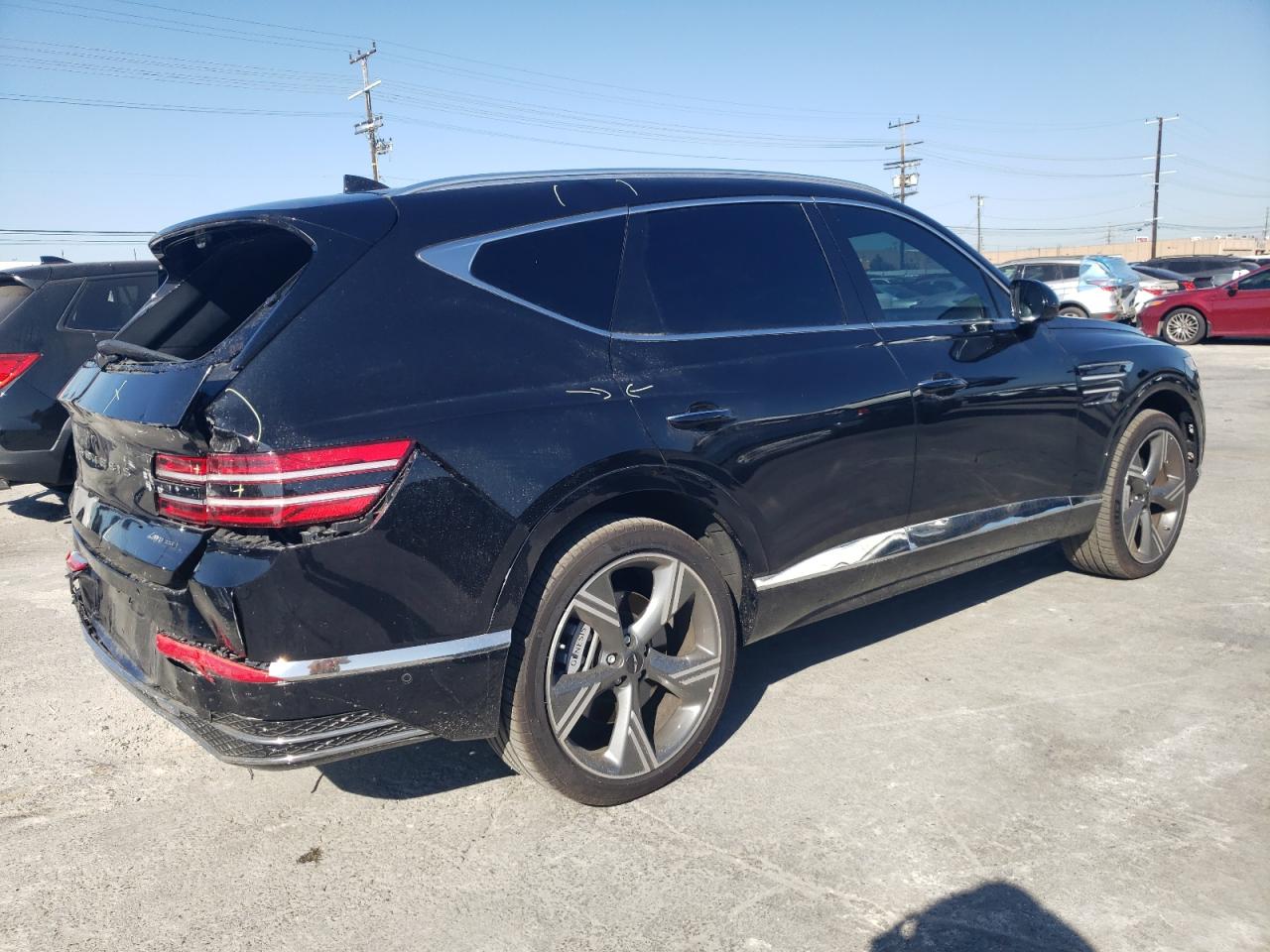 2025 Genesis Gv80 Prestige Черный vin: KMUHEESC3SU238815