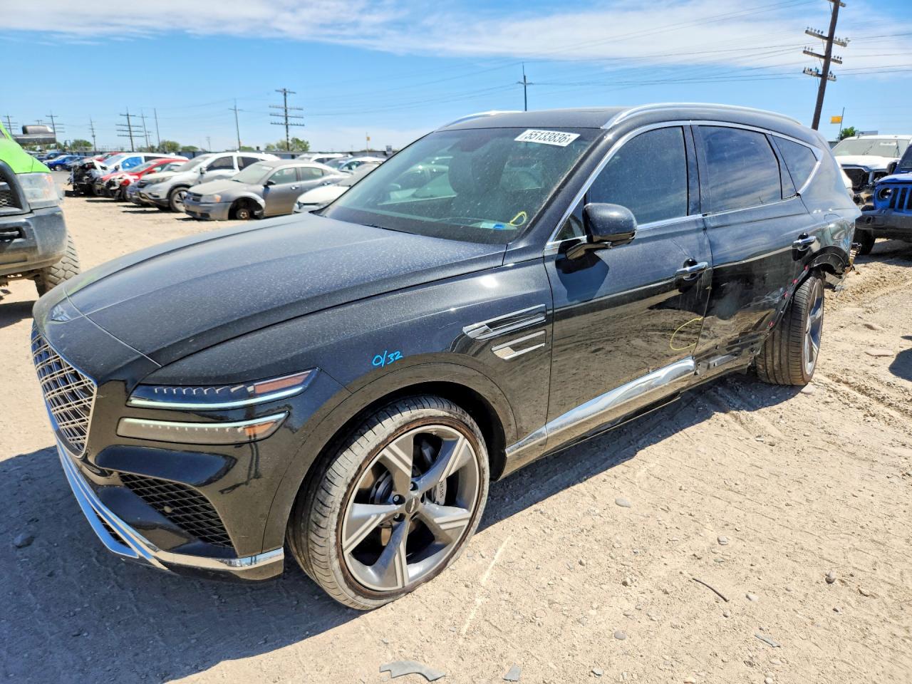 2025 Genesis Gv80 Prestige Black vin: KMUHEESC5SU260458