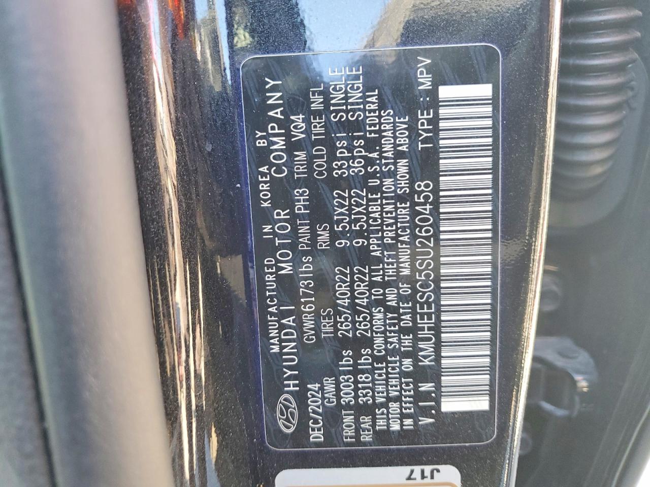 2025 Genesis Gv80 Prestige Black vin: KMUHEESC5SU260458
