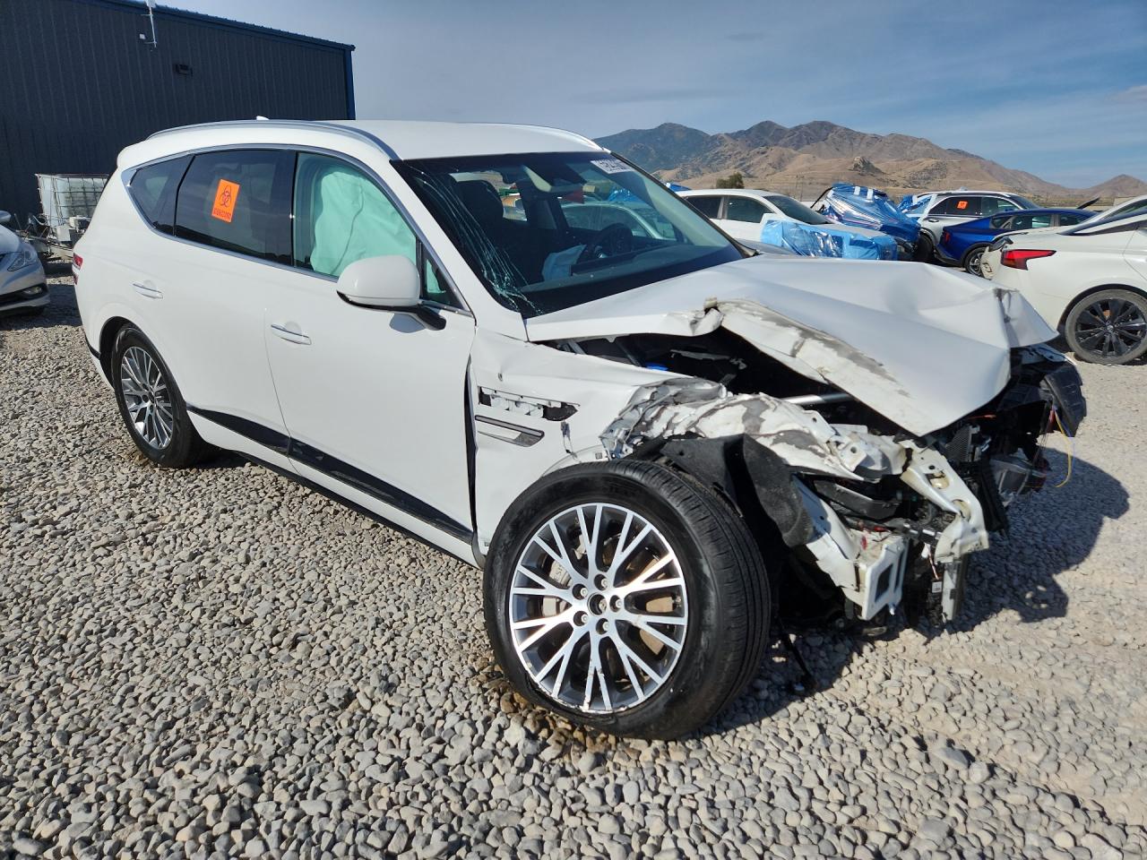 2026 Genesis Gv80 Base White vin: KMUHFESB2TU323635 Damage: Windshield, Broken, Replacement Required
