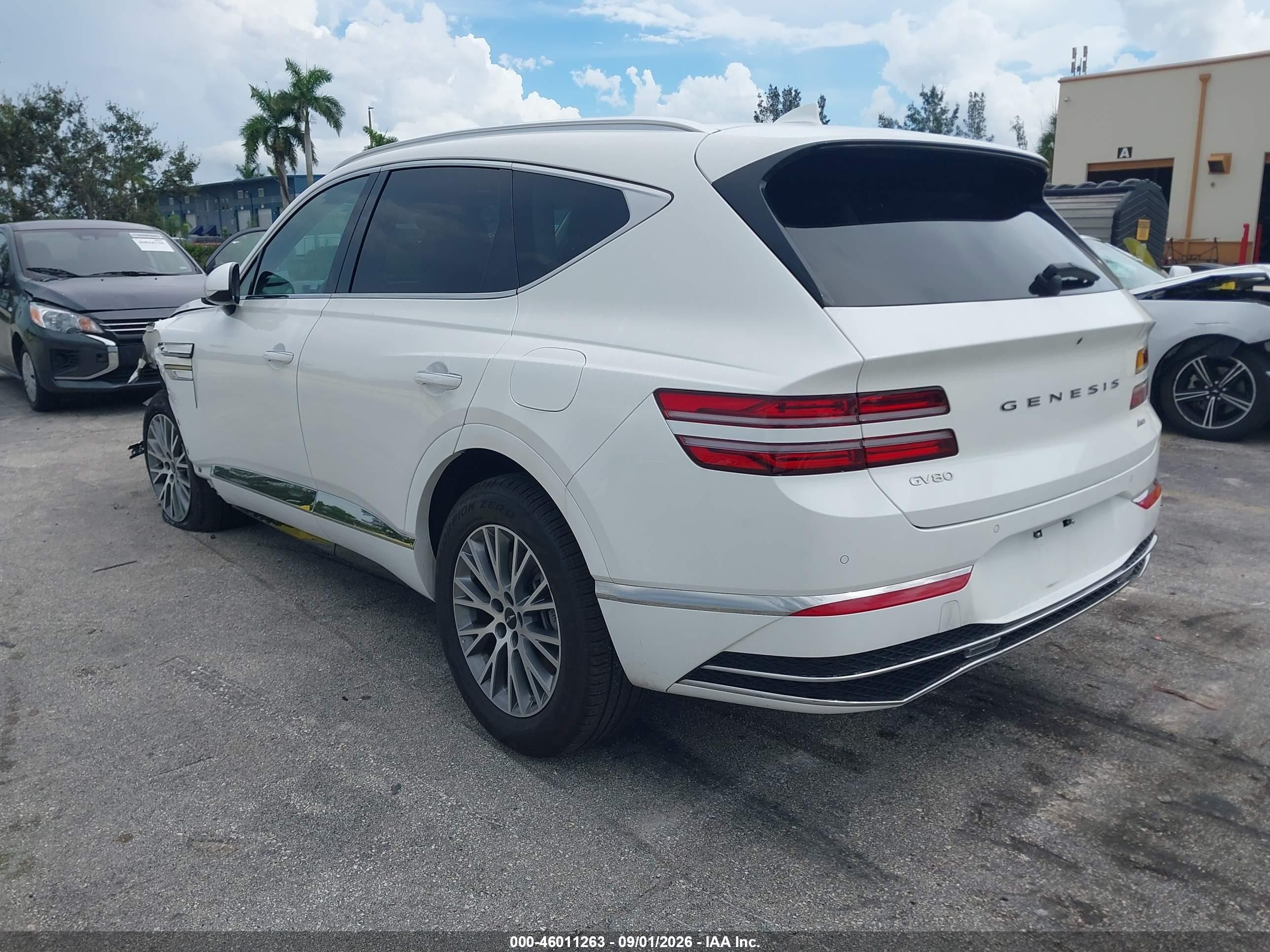 2026 Genesis Gv80 2.5t Awd White vin: KMUHFESB7TU329348