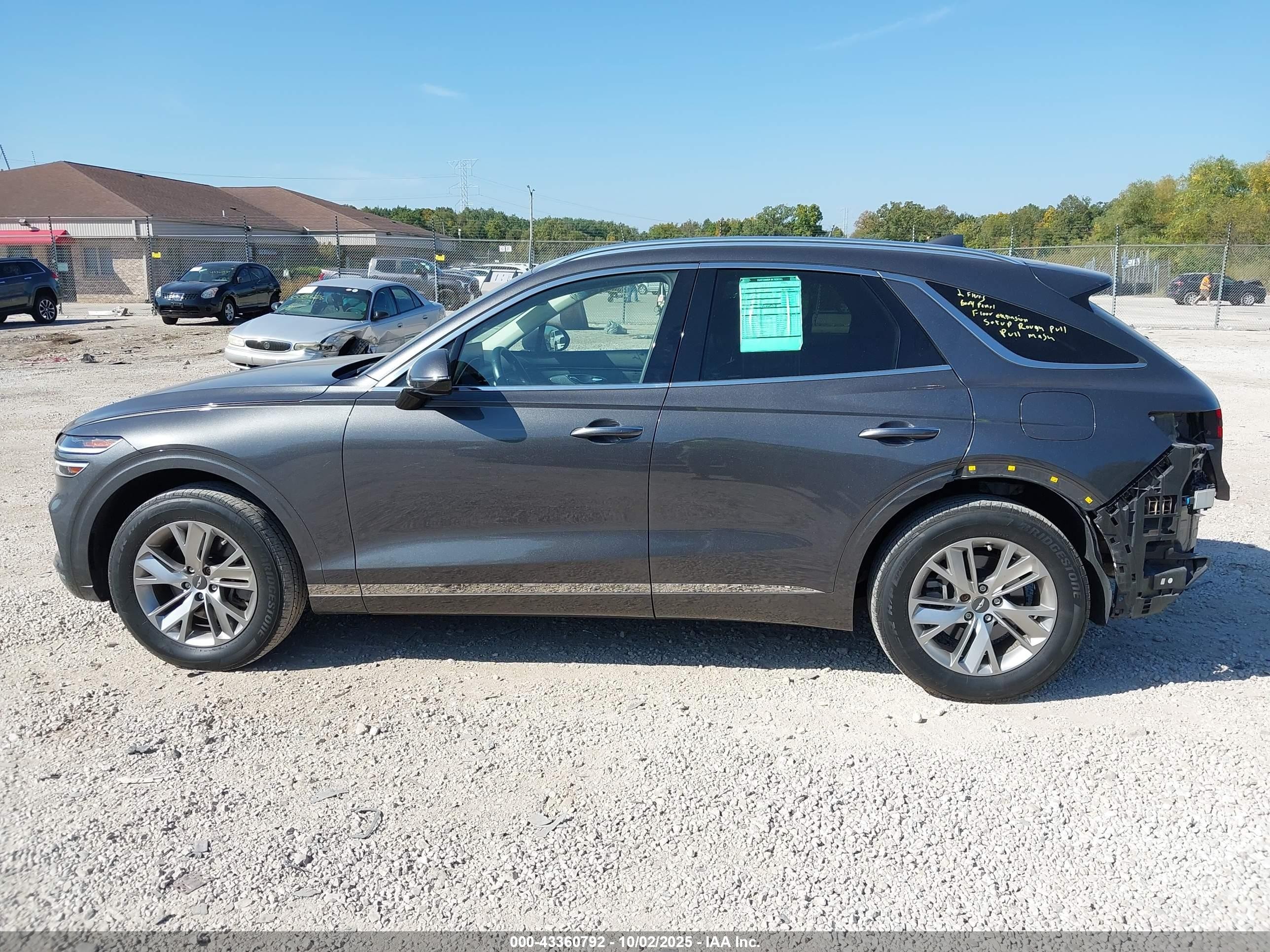 2022 Genesis Gv70 2.5t Awd Gray vin: KMUMADTB4NU042302
