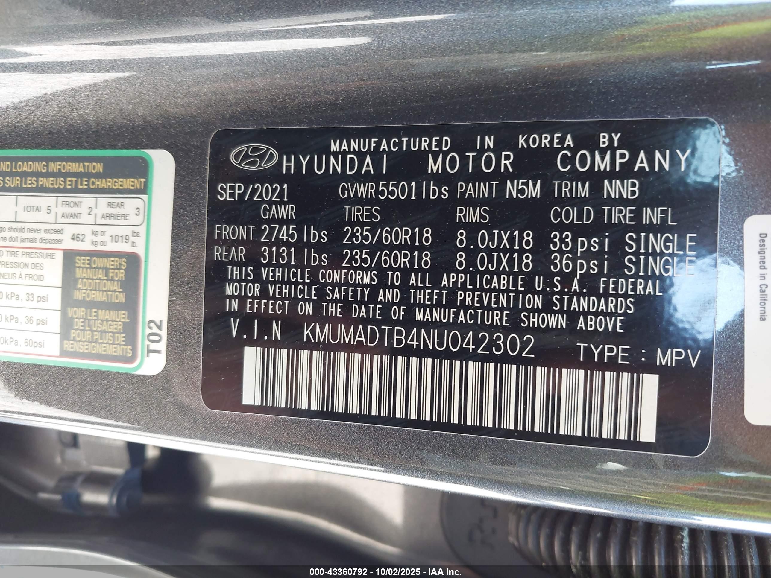 2022 Genesis Gv70 2.5t Awd Gray vin: KMUMADTB4NU042302