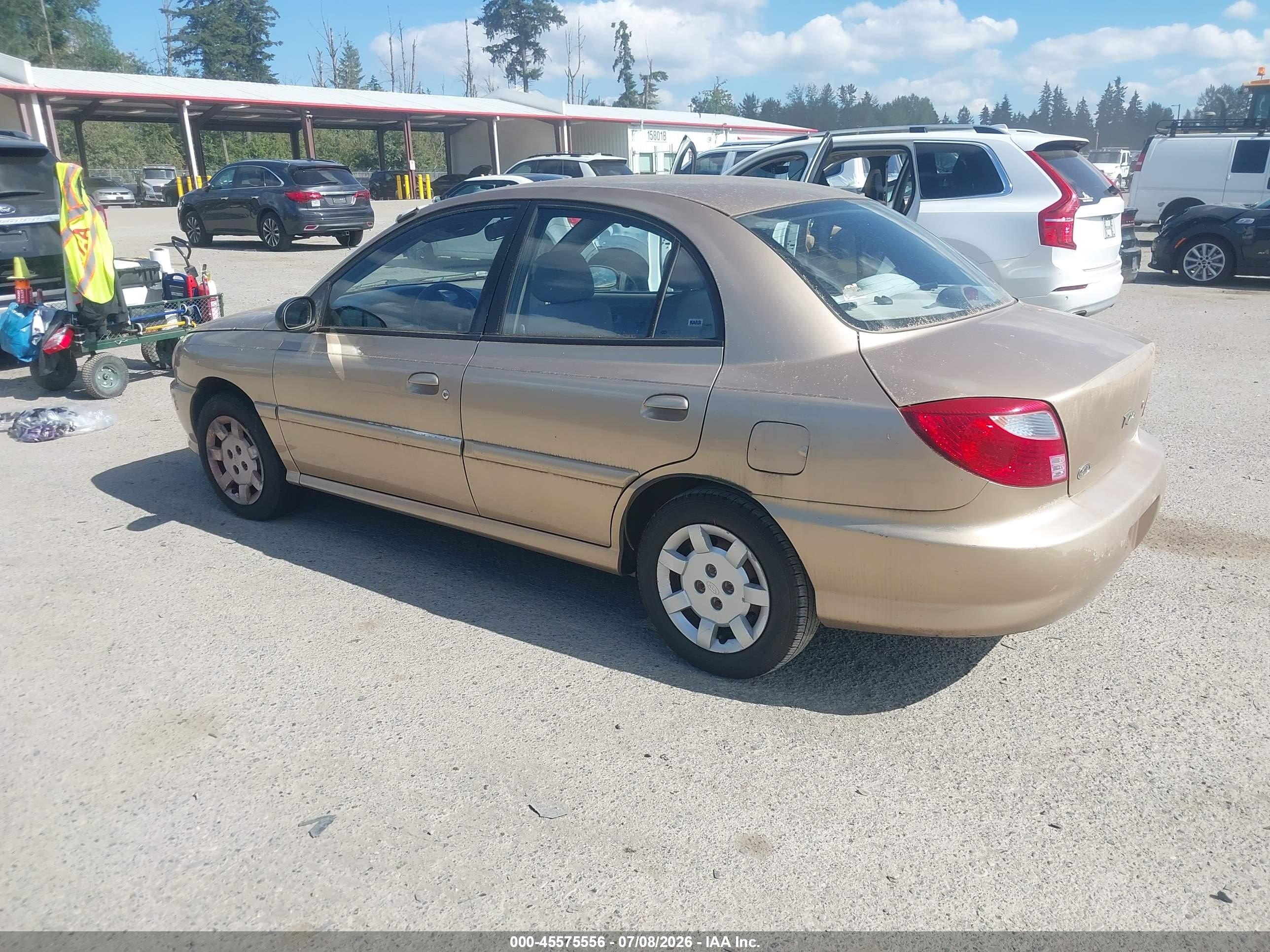 2002 Kia Rio   Gold vin: KNADC123226146435