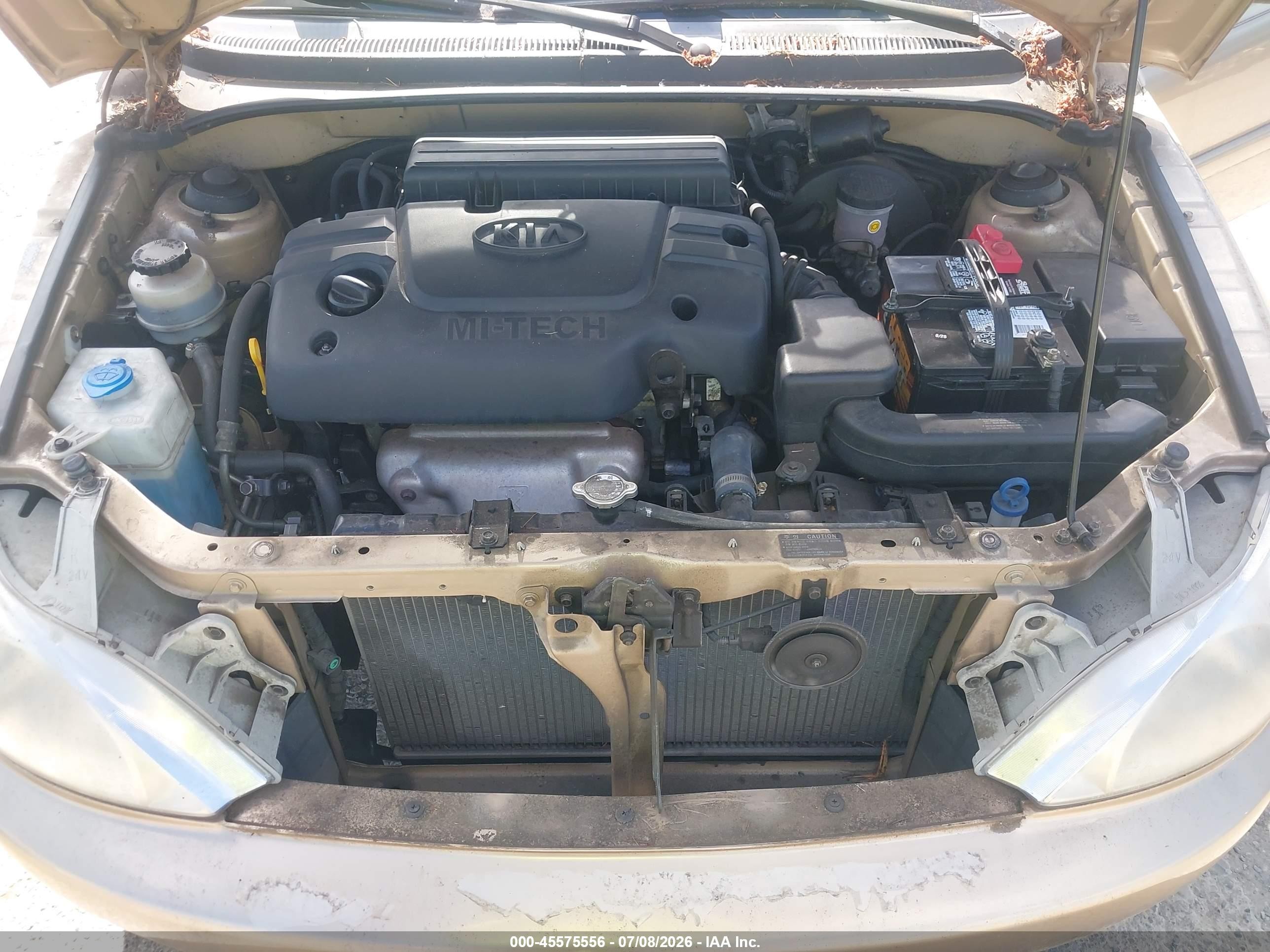 2002 Kia Rio   Gold vin: KNADC123226146435