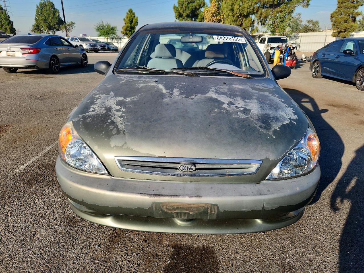 2001 Kia Rio Base Green vin: KNADC123316038887