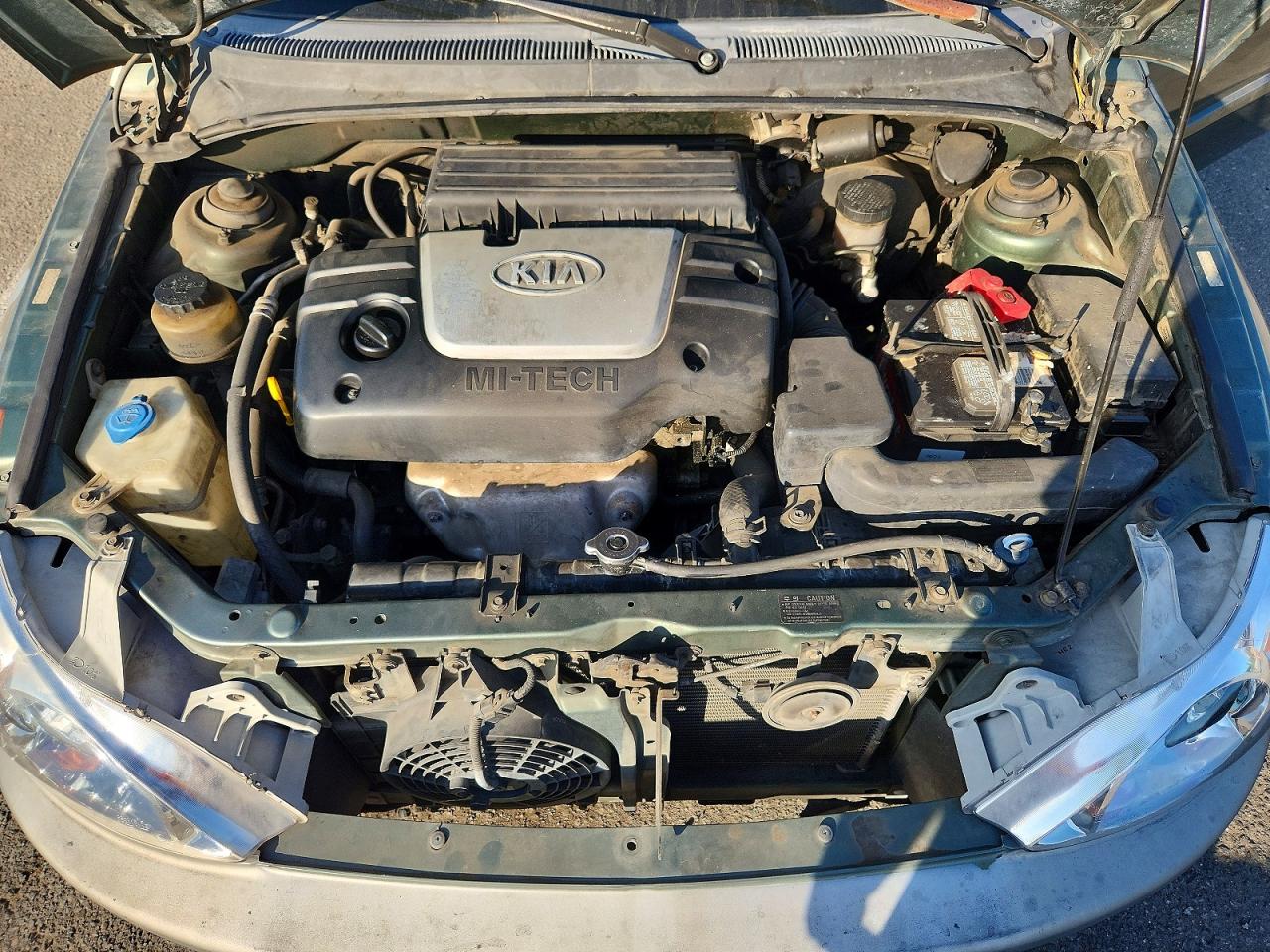 2001 Kia Rio Base Green vin: KNADC123316038887