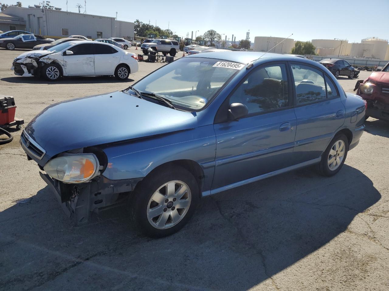 2001 Kia Rio Blue vin: KNADC123316063031