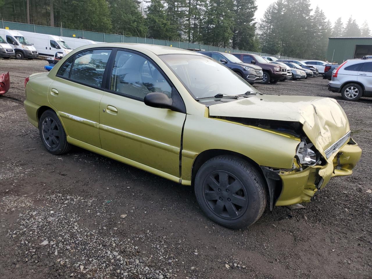 2001 Kia Rio Green vin: KNADC123316064759