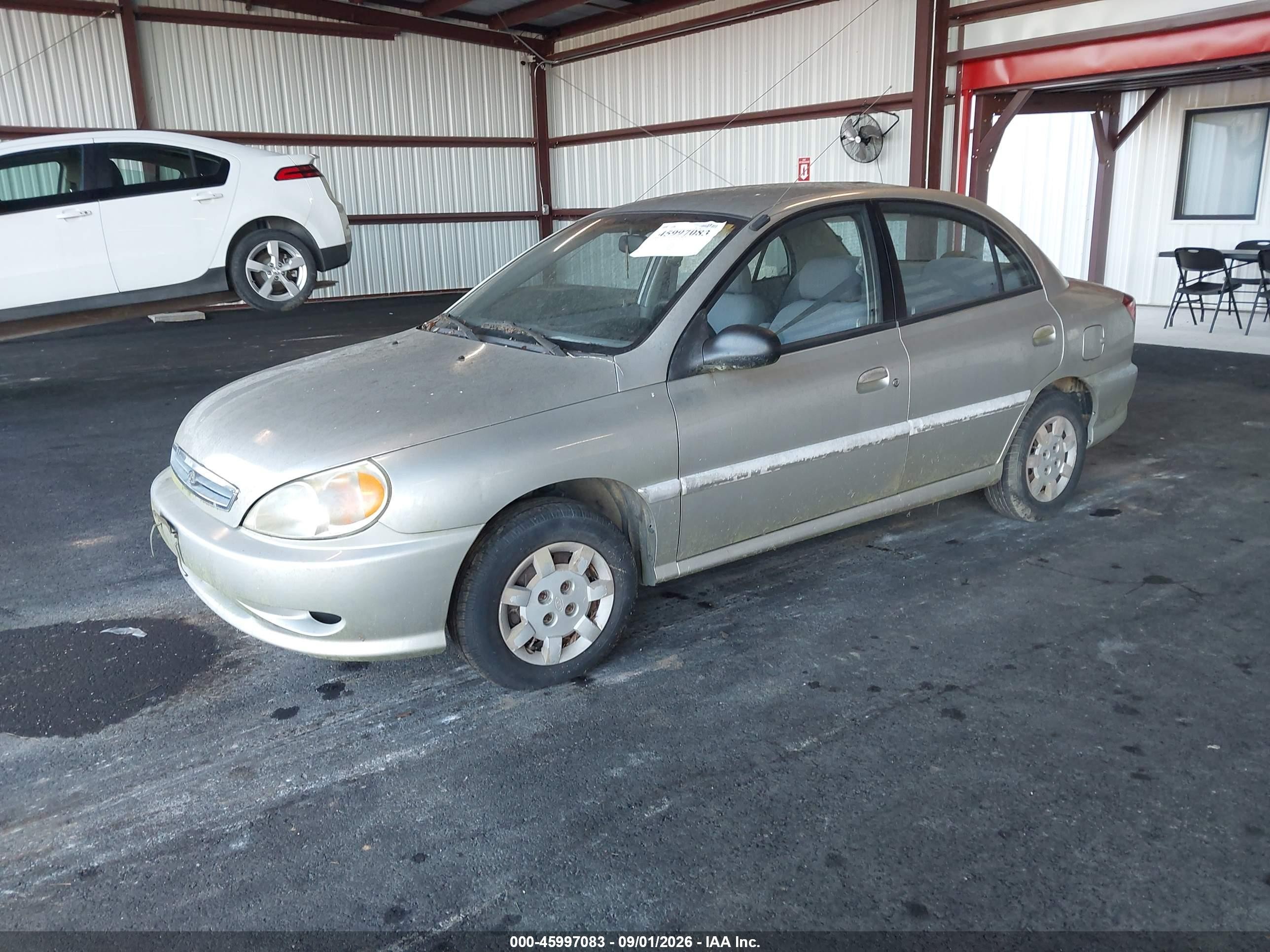 2001 Kia Rio   Gray vin: KNADC123516065010