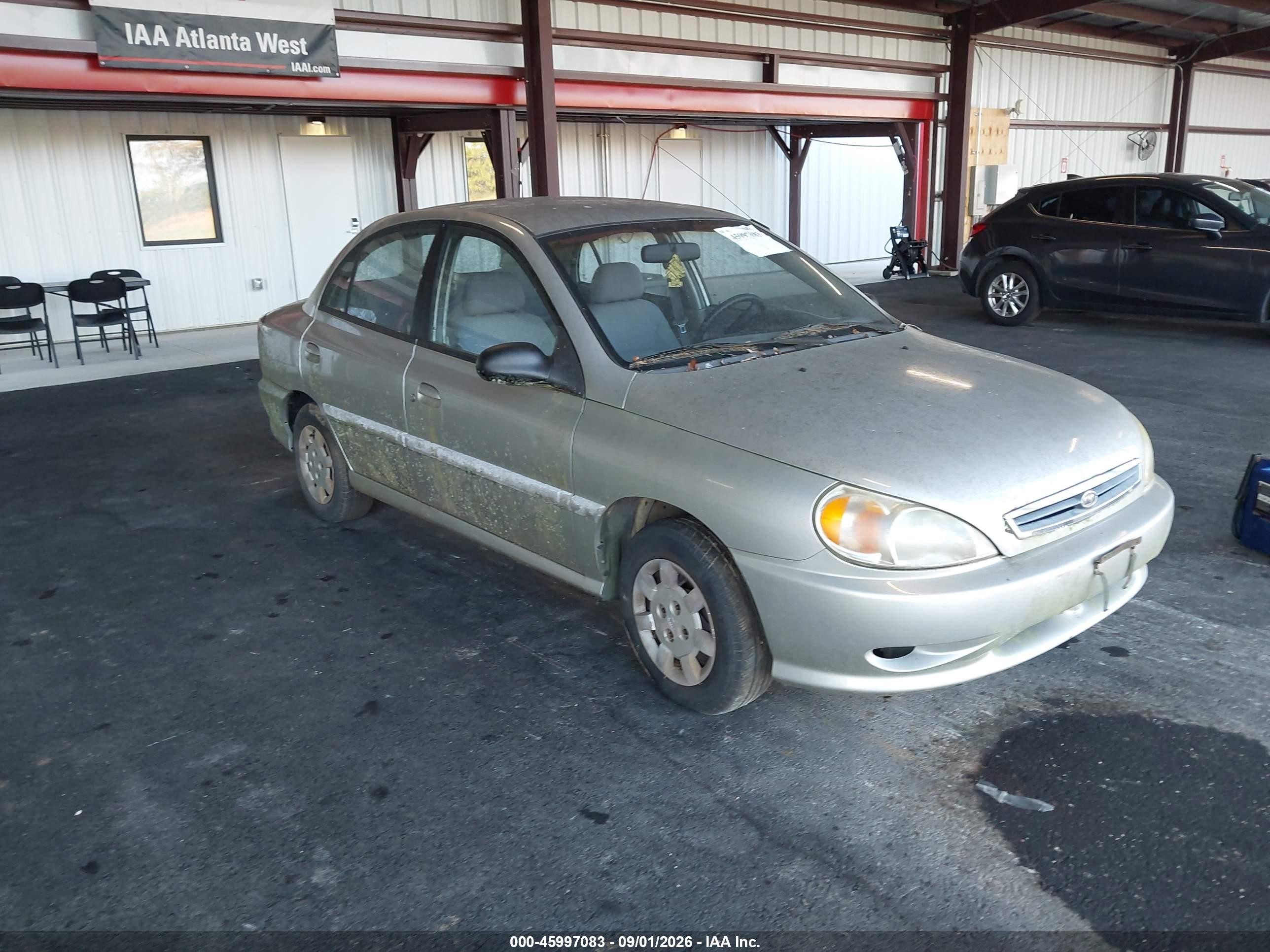 2001 Kia Rio   Gray vin: KNADC123516065010