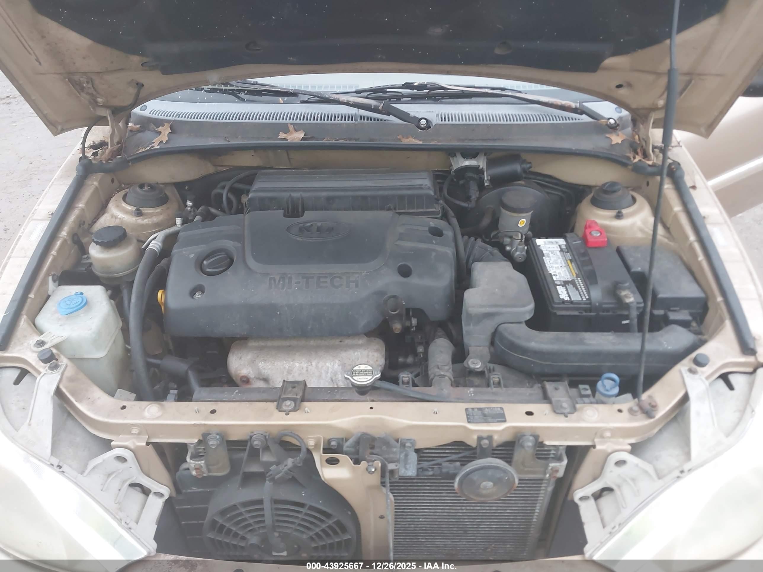 2002 Kia Rio   Gold vin: KNADC123526135493