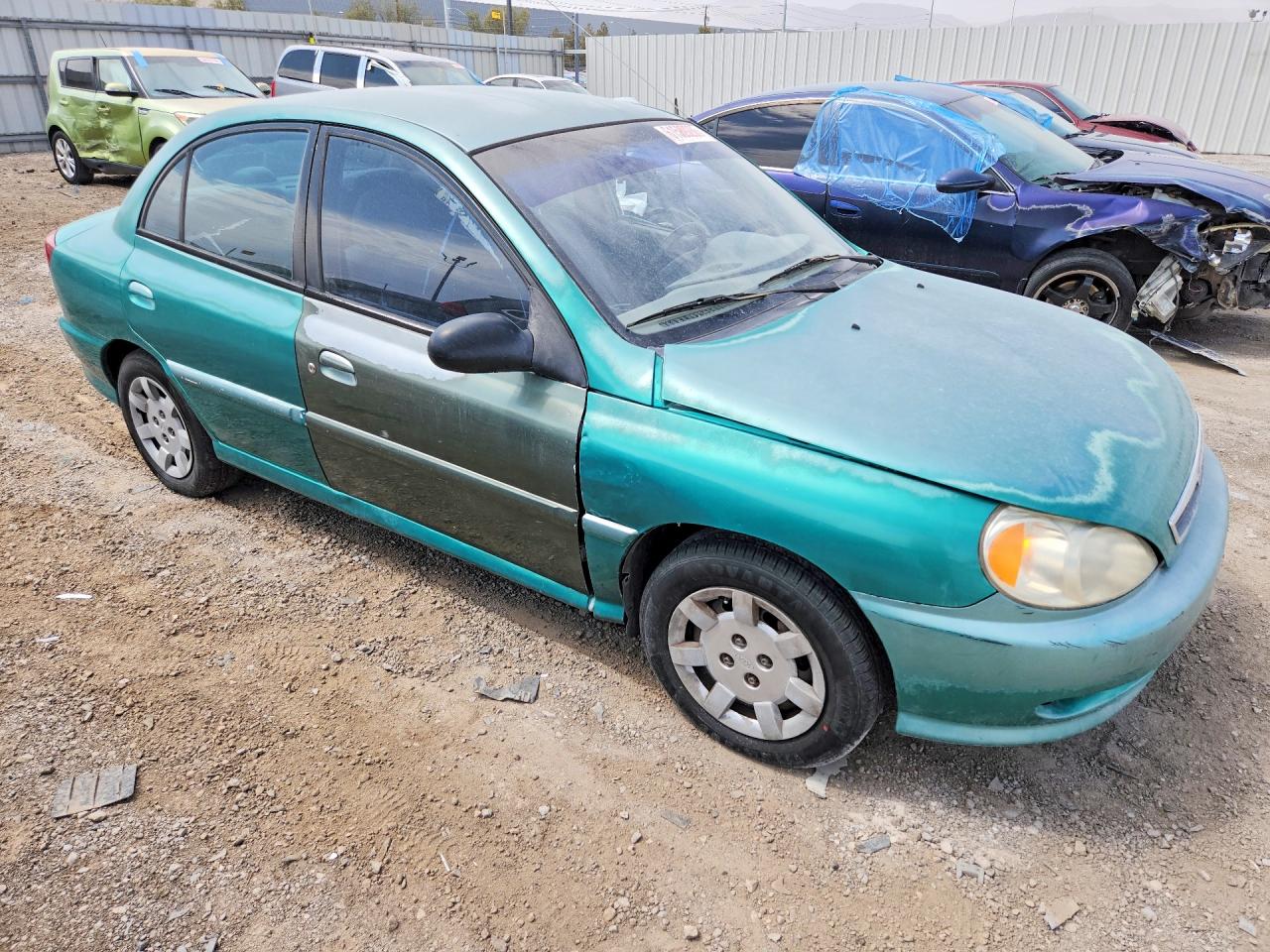2002 Kia Rio Teal vin: KNADC123626179843
