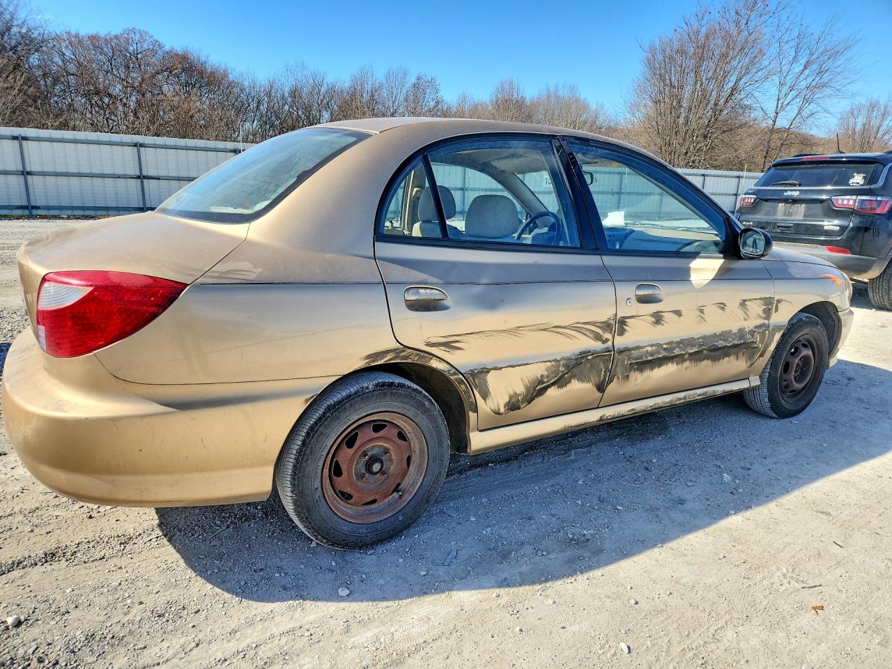 2001 Kia Rio Золотой vin: KNADC123716015855
