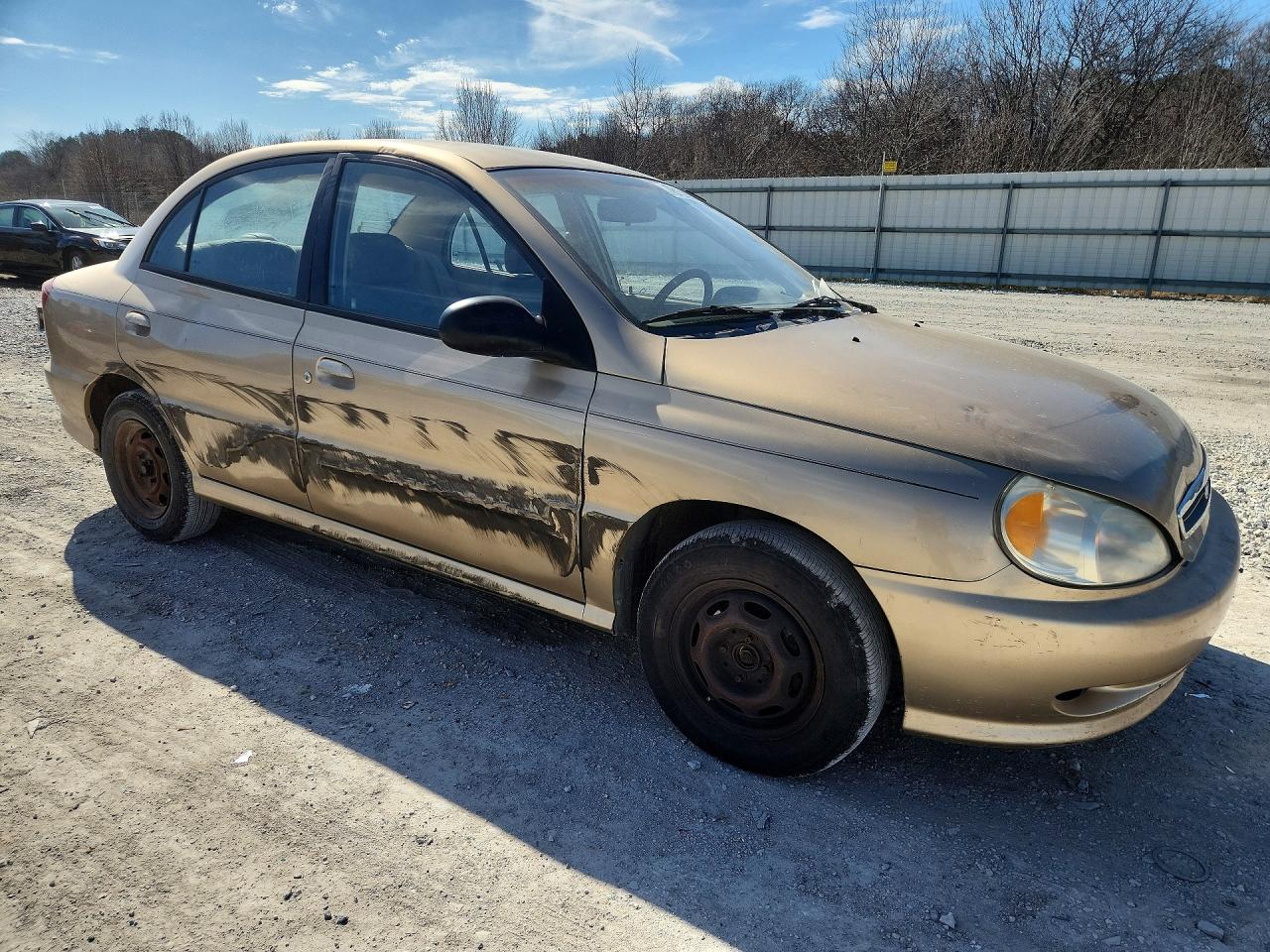 2001 Kia Rio Золотой vin: KNADC123716015855