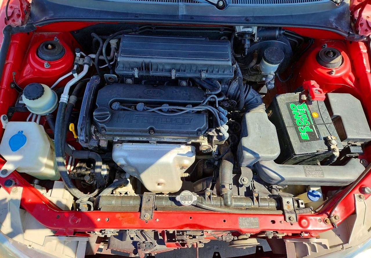 2002 Kia Rio Base Red vin: KNADC123926094298
