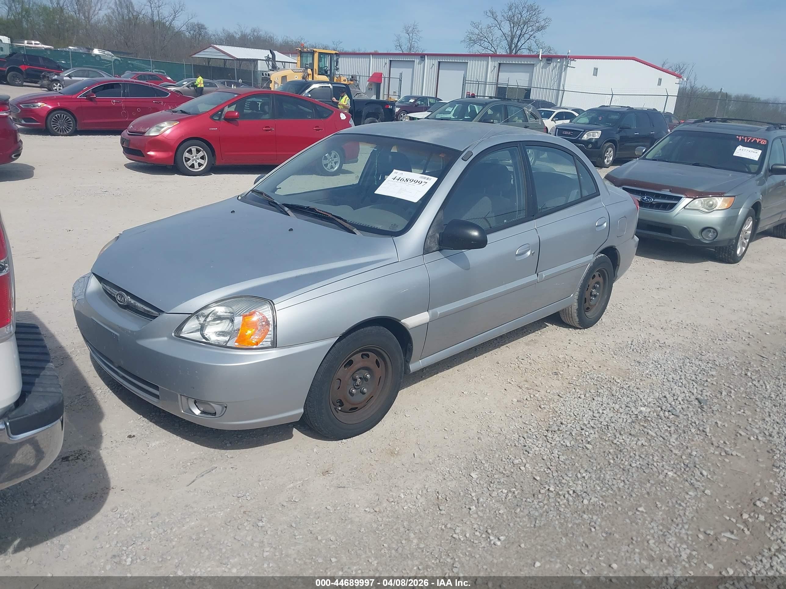 2005 Kia Rio   Blue vin: KNADC125256400716
