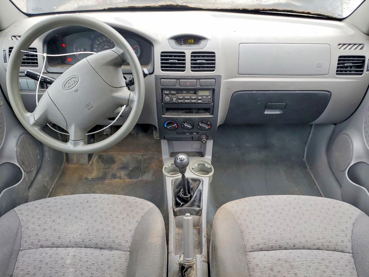2005 Kia Rio Base Черный vin: KNADC125356399947