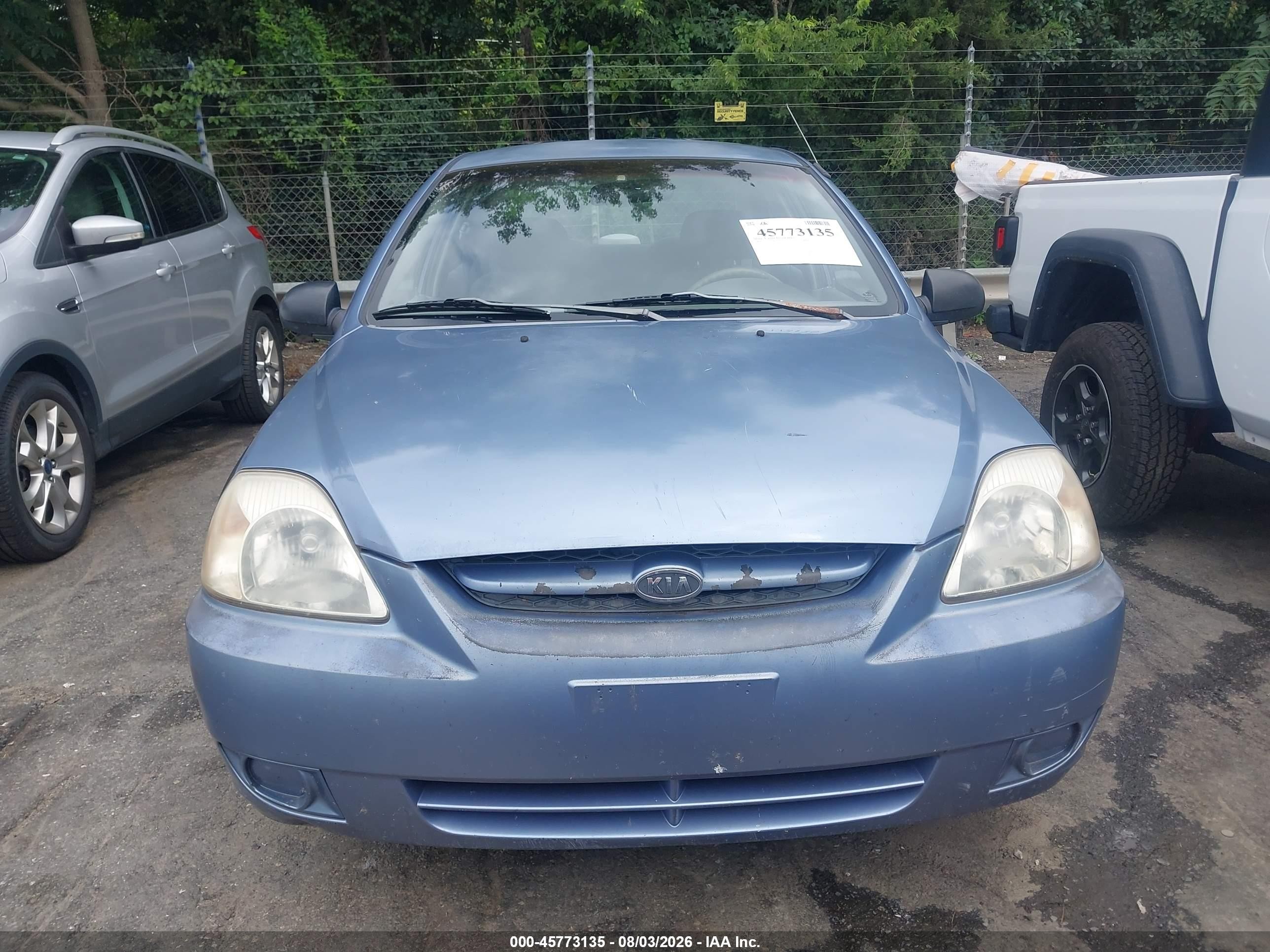 2004 Kia Rio   Blue vin: KNADC125546282885