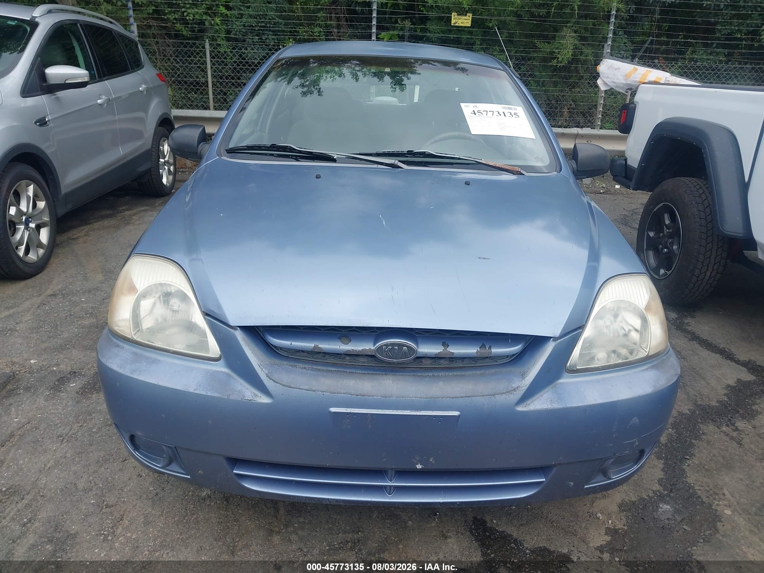 2004 Kia Rio   Blue vin: KNADC125546282885