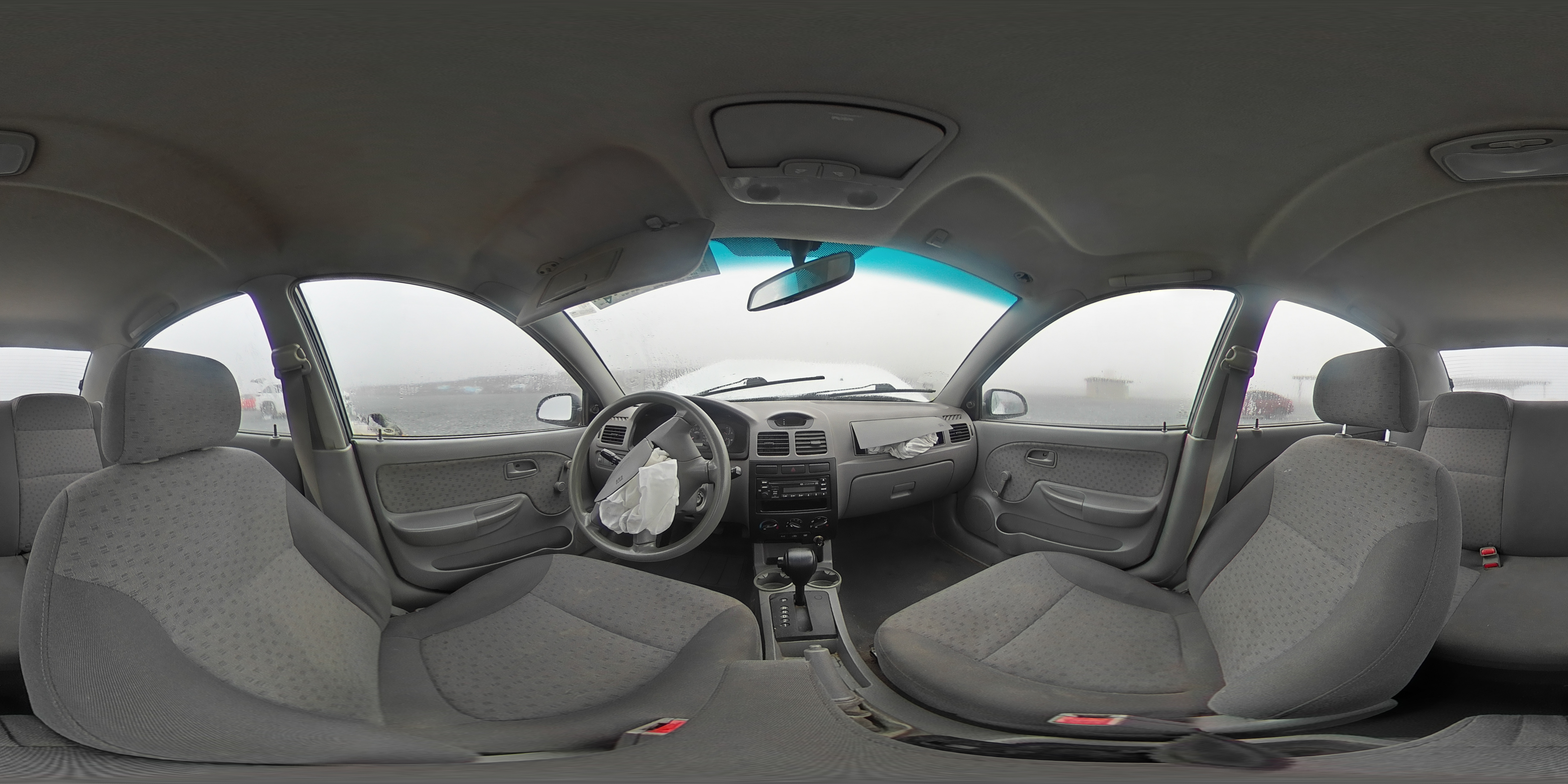 2005 Kia Rio White vin: KNADC125556374547