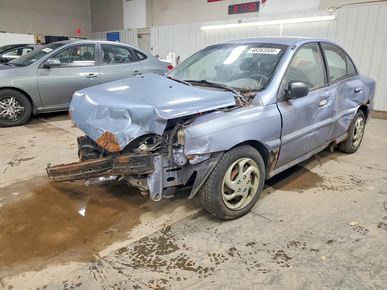 2005 Kia Rio Base Синий vin: KNADC125656364528