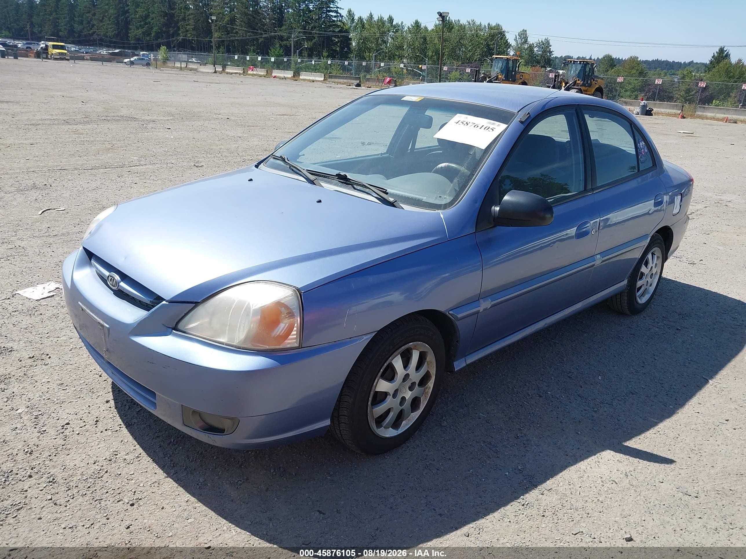2003 Kia Rio   Blue vin: KNADC125736249899