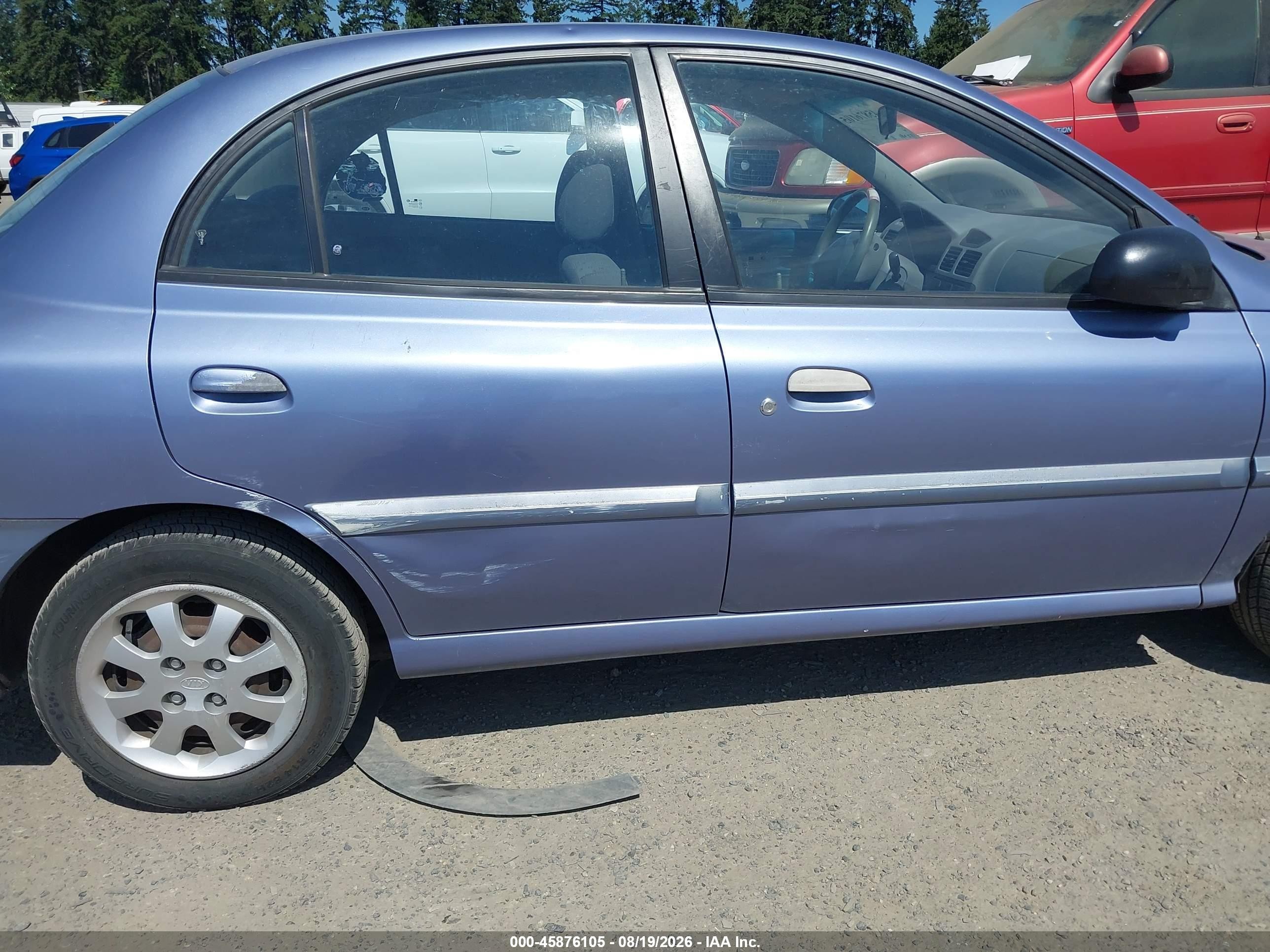 2003 Kia Rio   Blue vin: KNADC125736249899