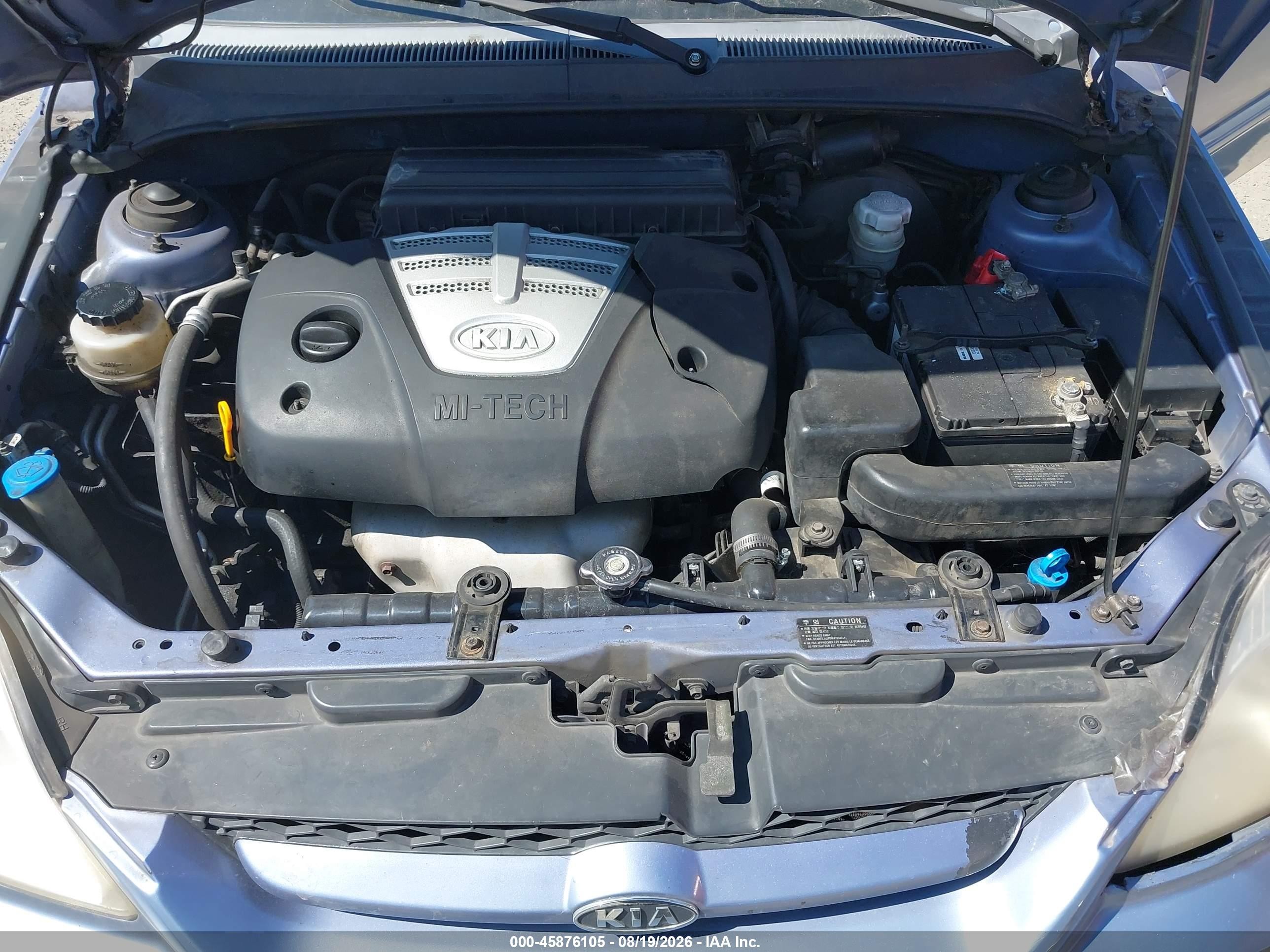 2003 Kia Rio   Blue vin: KNADC125736249899