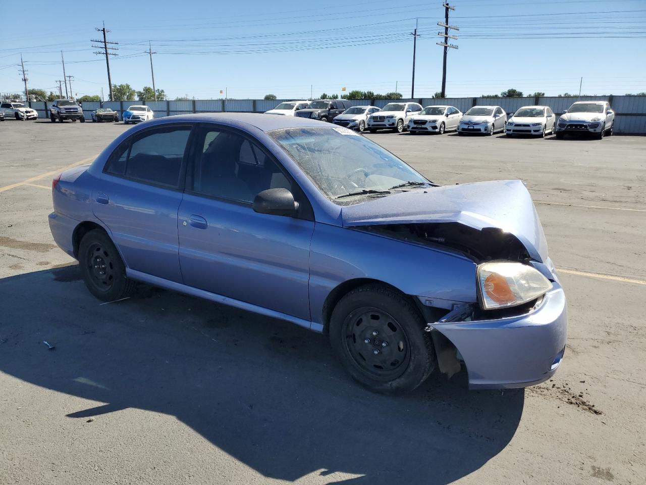 2005 Kia Rio Blue vin: KNADC125856362375