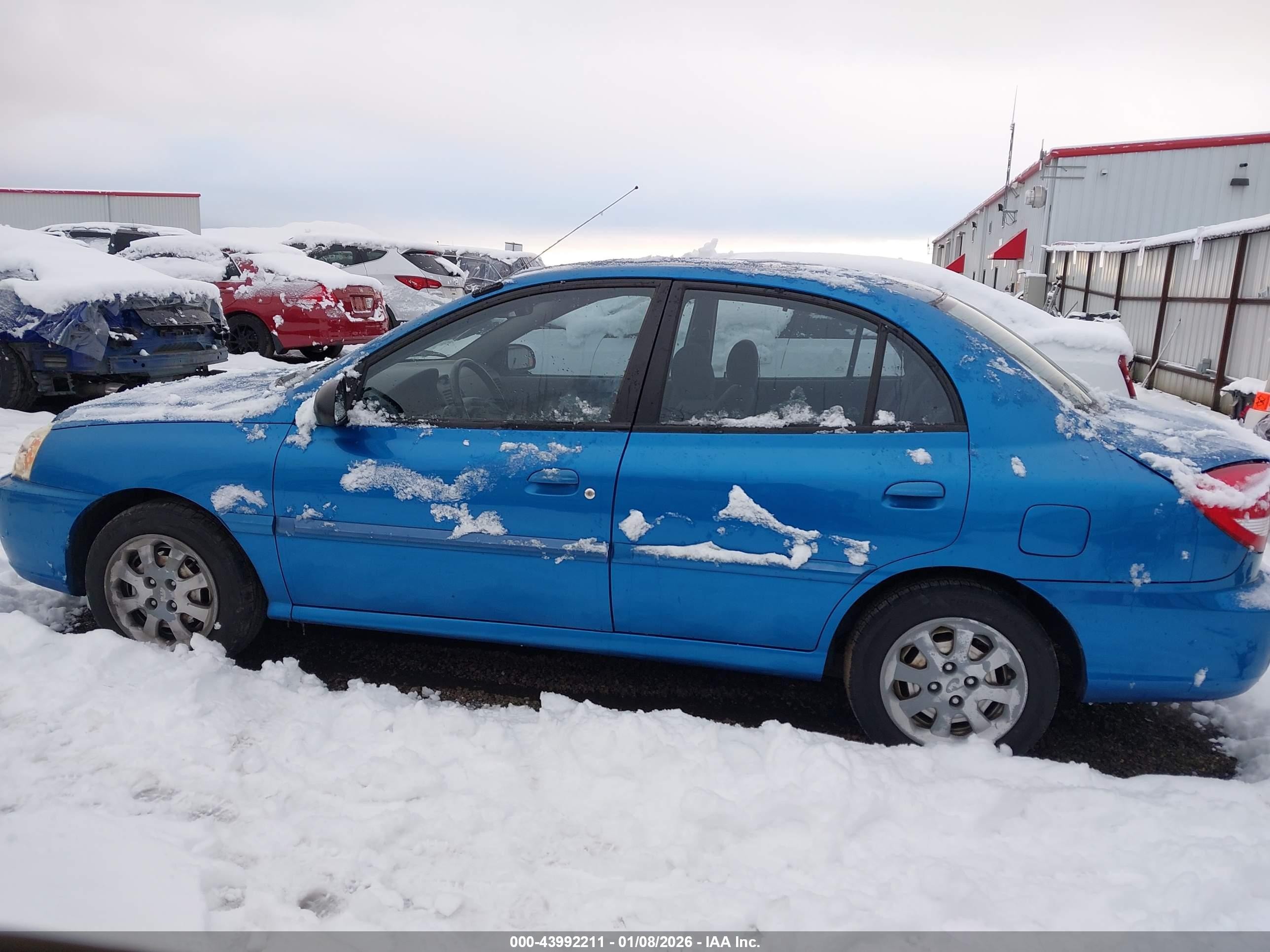 2005 Kia Rio   Синий vin: KNADC125X56364886