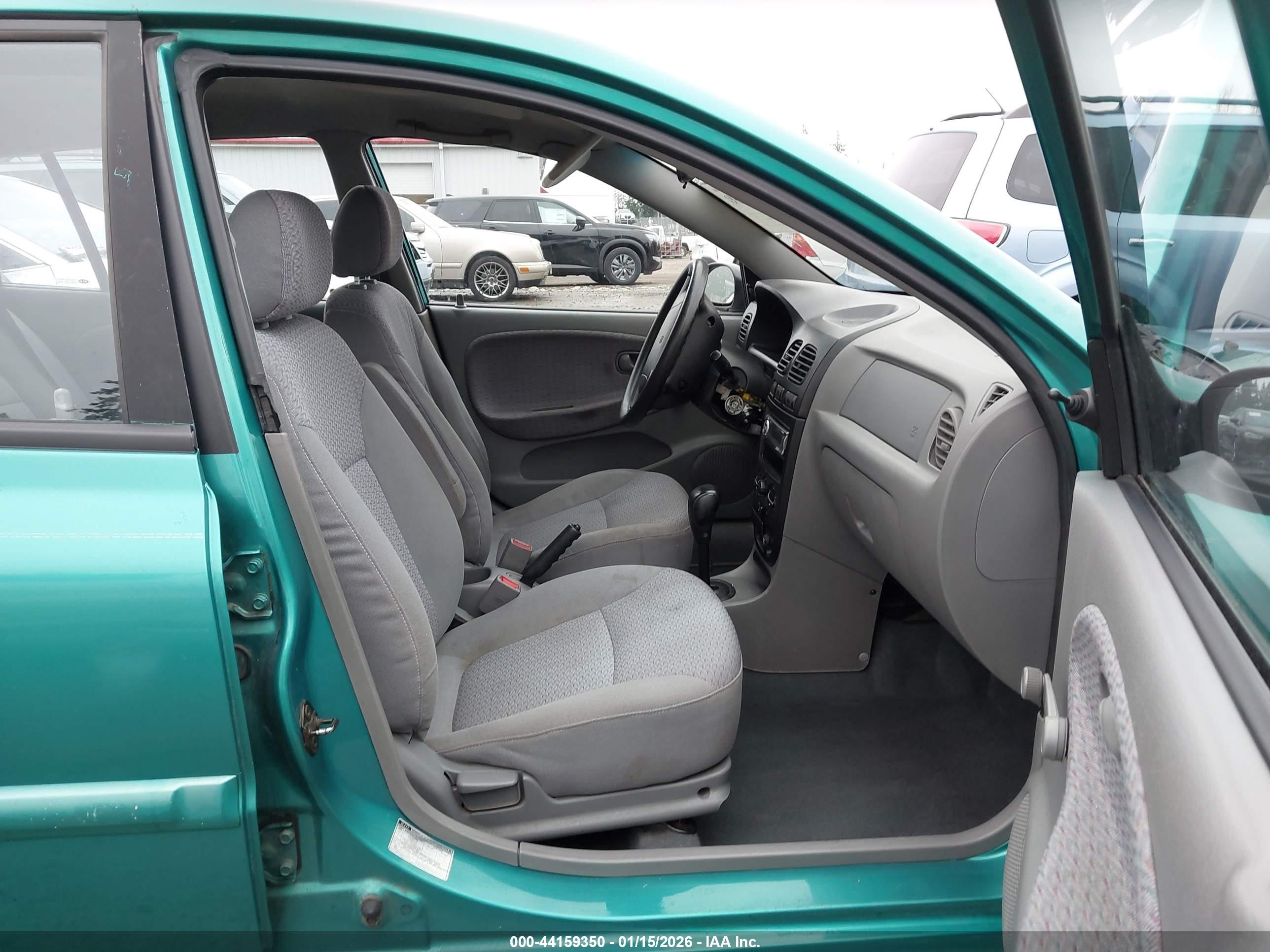 2002 Kia Rio Cinco Teal vin: KNADC163426037100