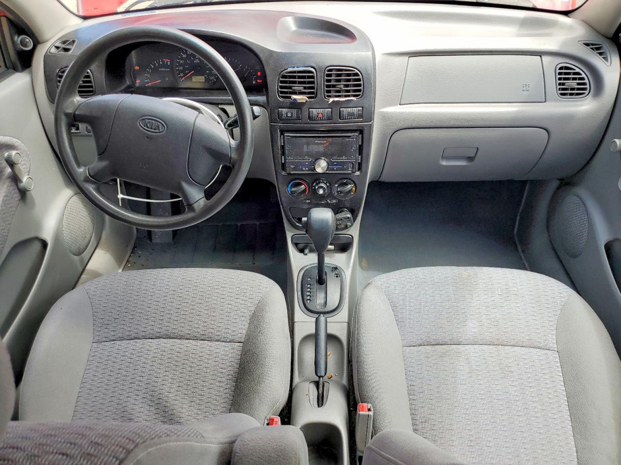 2003 Kia Rio Cinco Red vin: KNADC163726092446