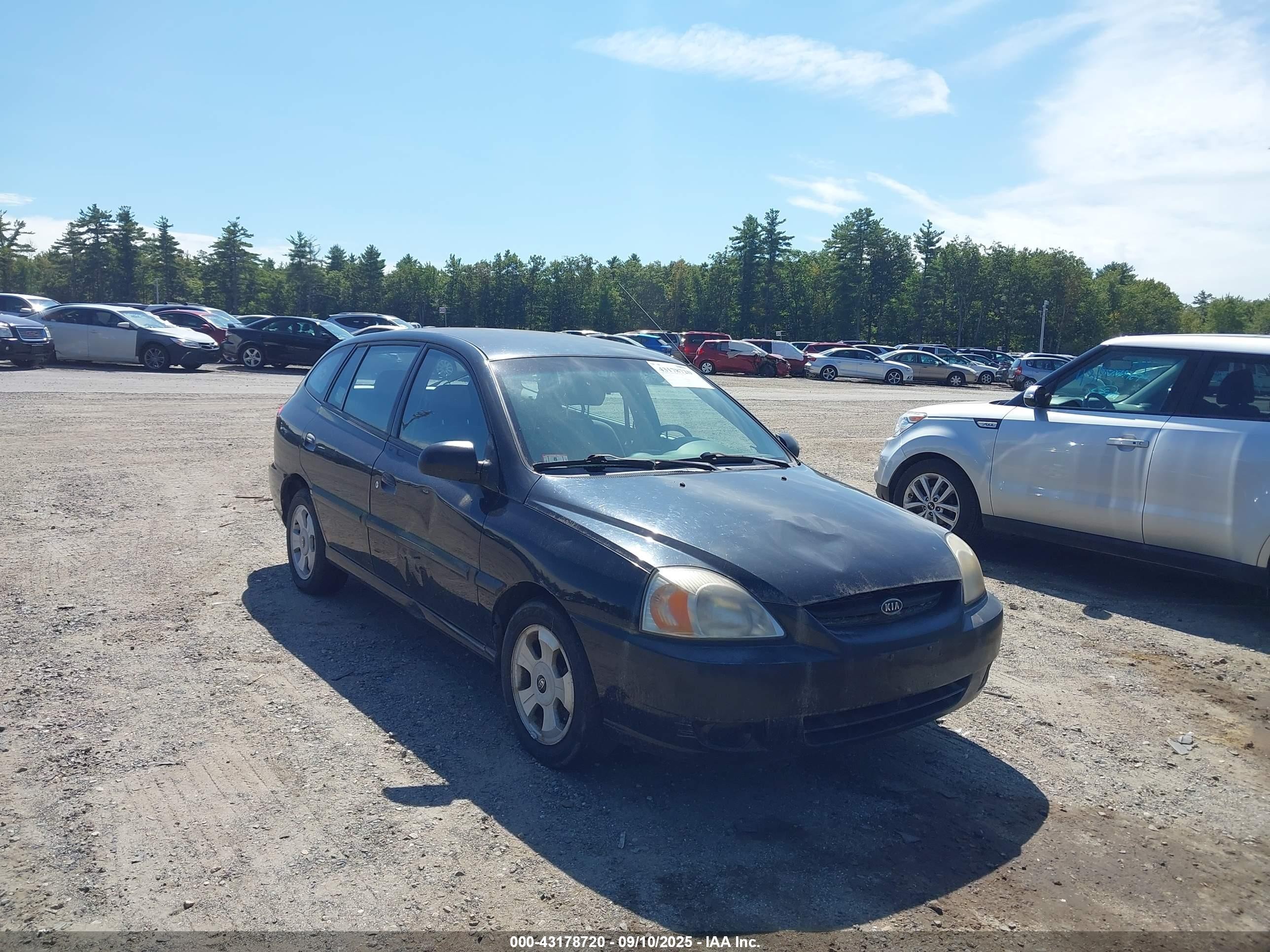 2005 Kia Rio Cinco Black vin: KNADC165156244257