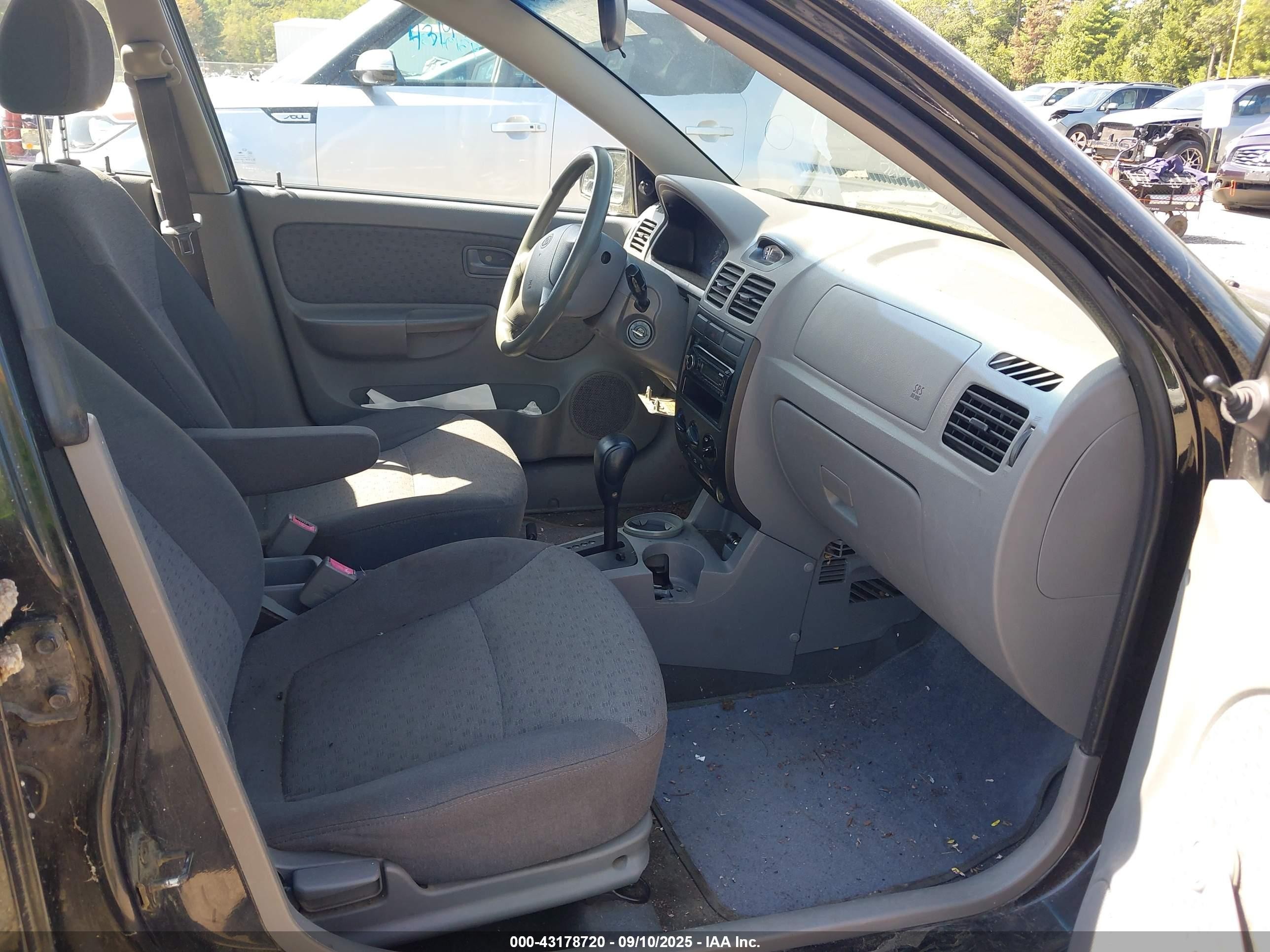 2005 Kia Rio Cinco Black vin: KNADC165156244257